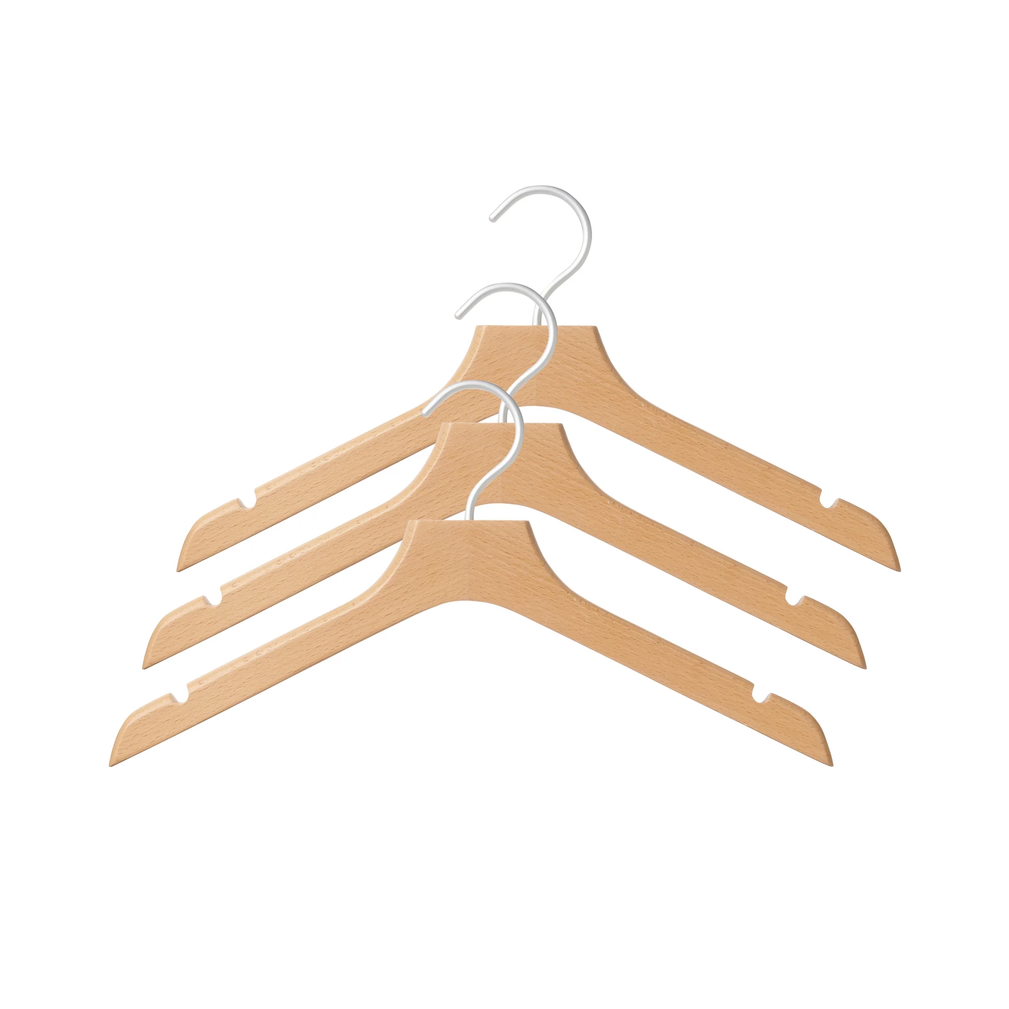 Wooden Thin Hanger 3 Pieces Set