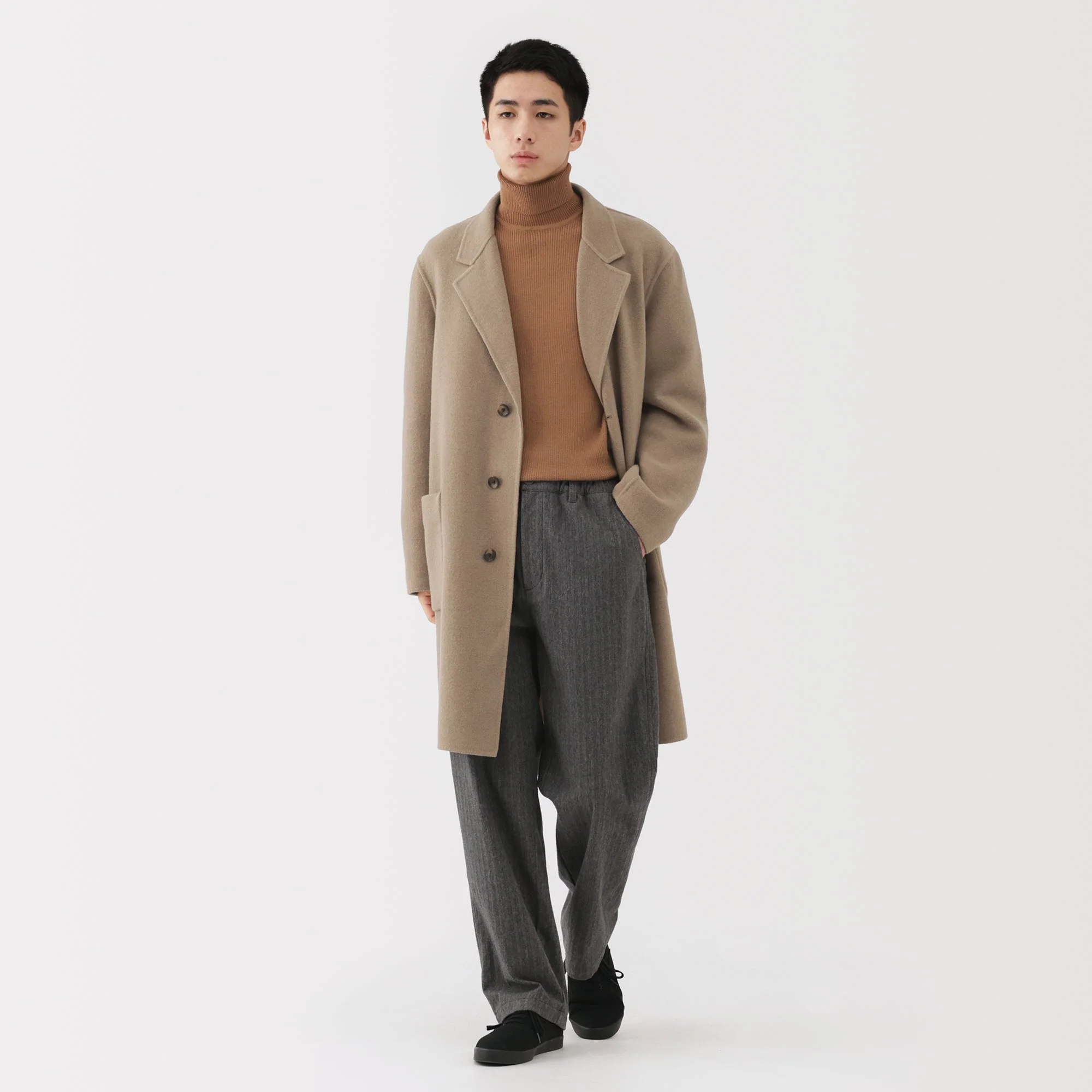 Wool Blend Chester Coat