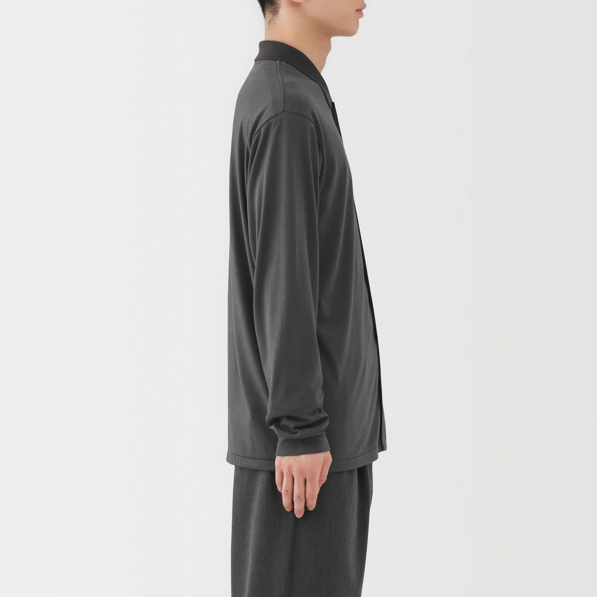 Wool Blend Shirt Cardigan - Image 19