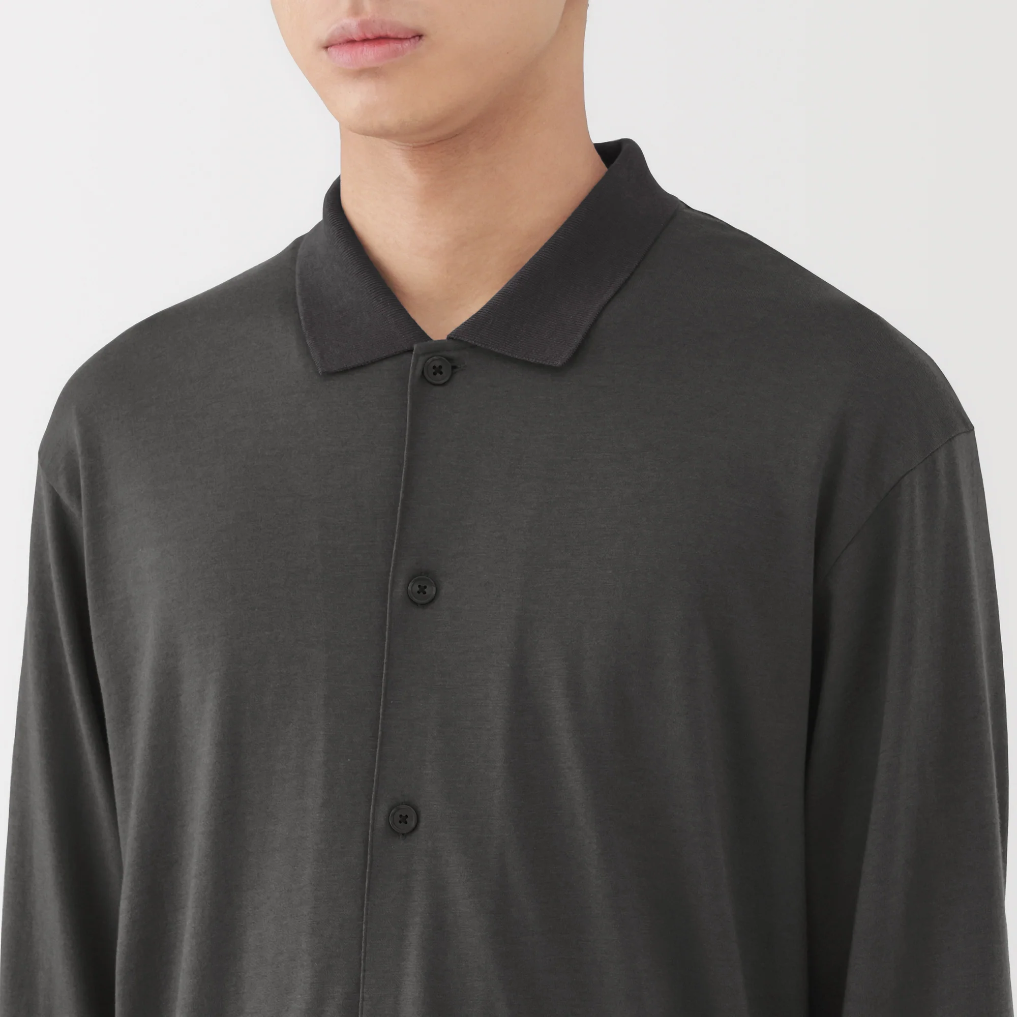 Wool Blend Shirt Cardigan - Image 21