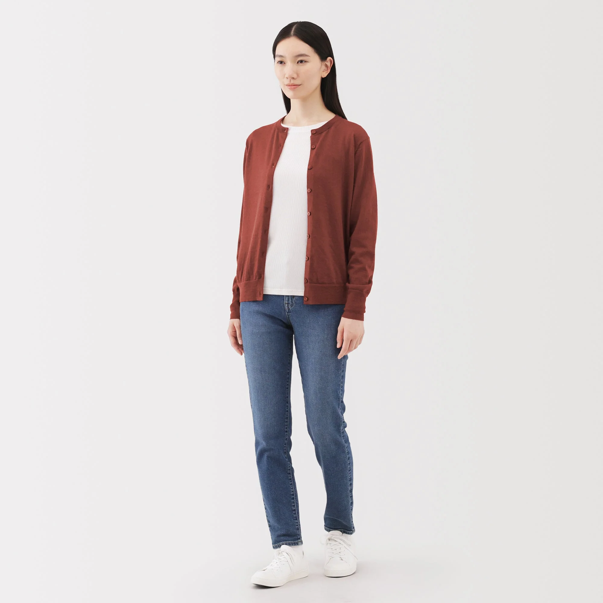 Wool Crewneck Cardigan - Image 11