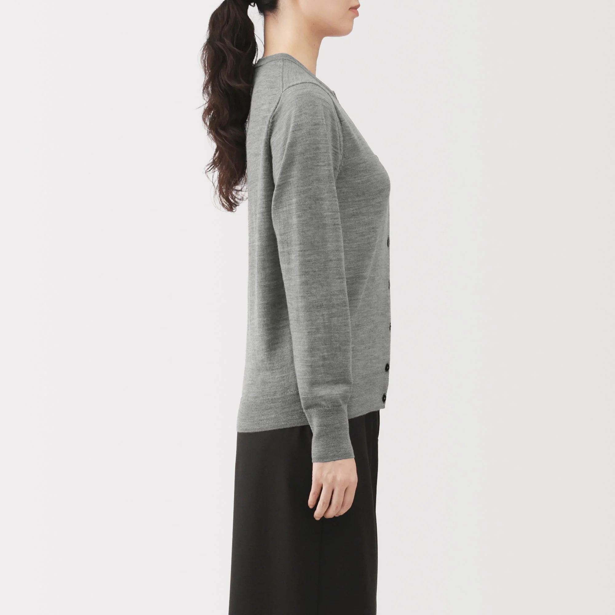 Wool Crewneck Cardigan - Image 12