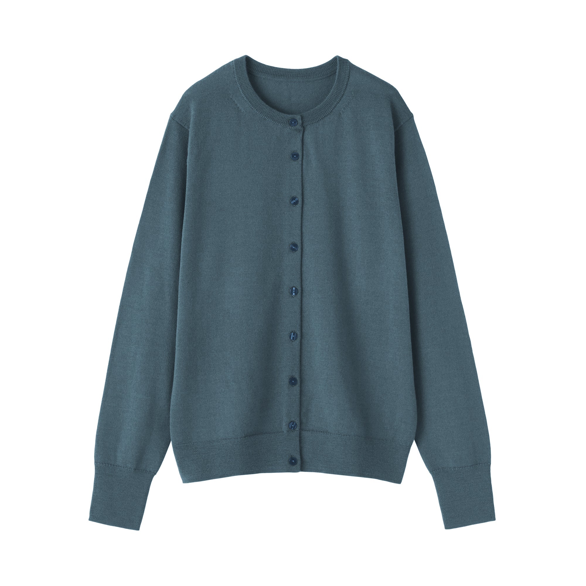 Wool Crewneck Cardigan - Image 2