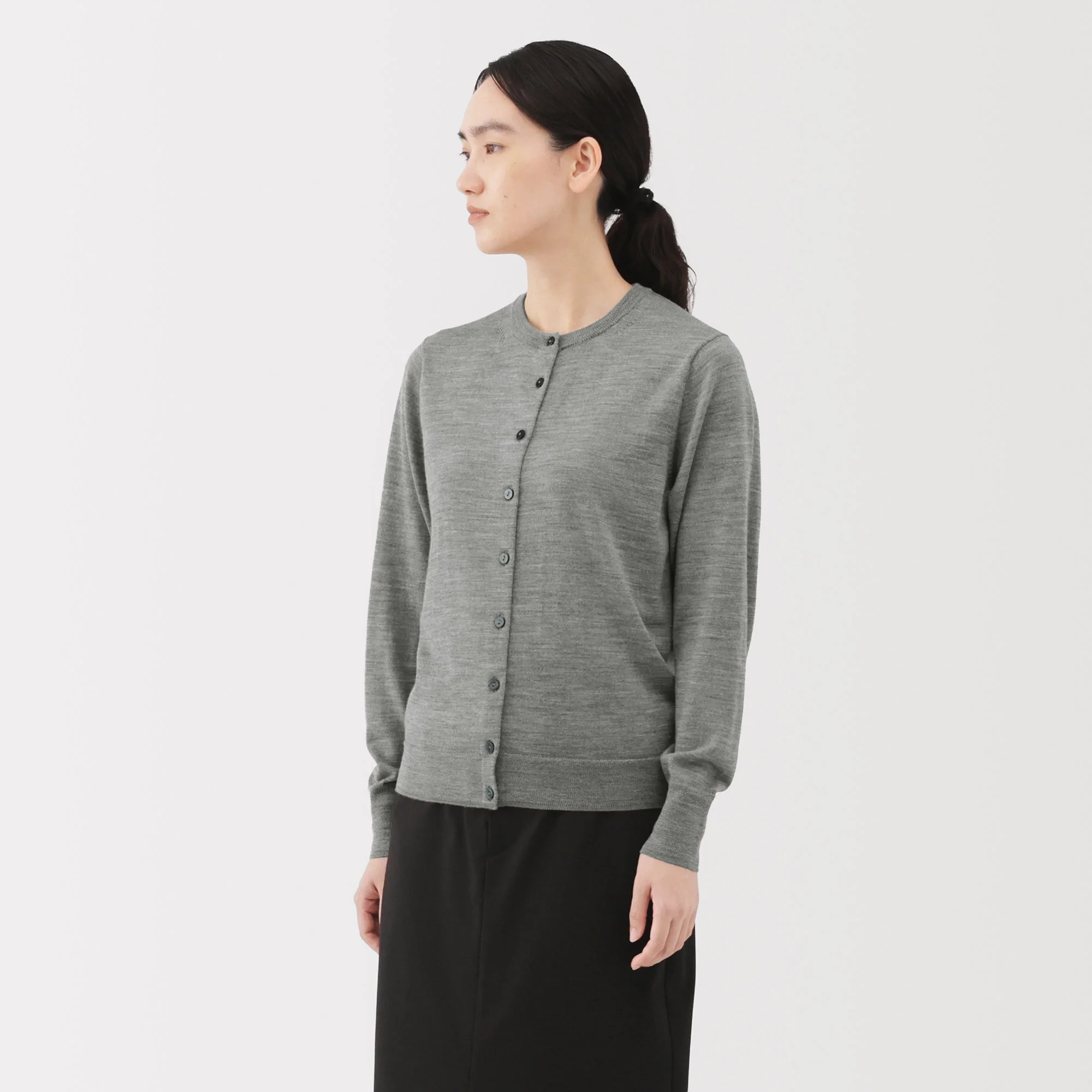 Wool Crewneck Cardigan - Image 24