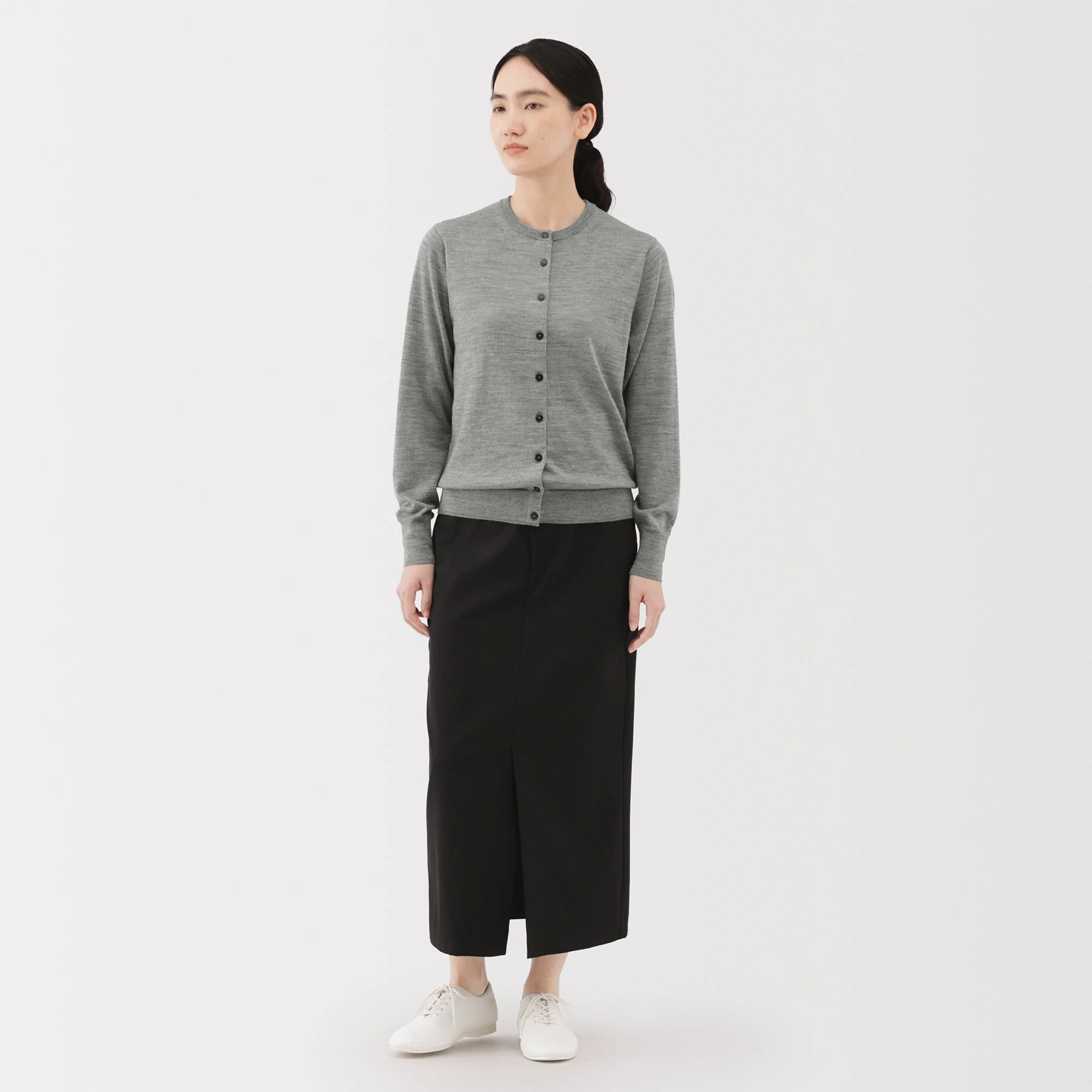 Wool Crewneck Cardigan - Image 25