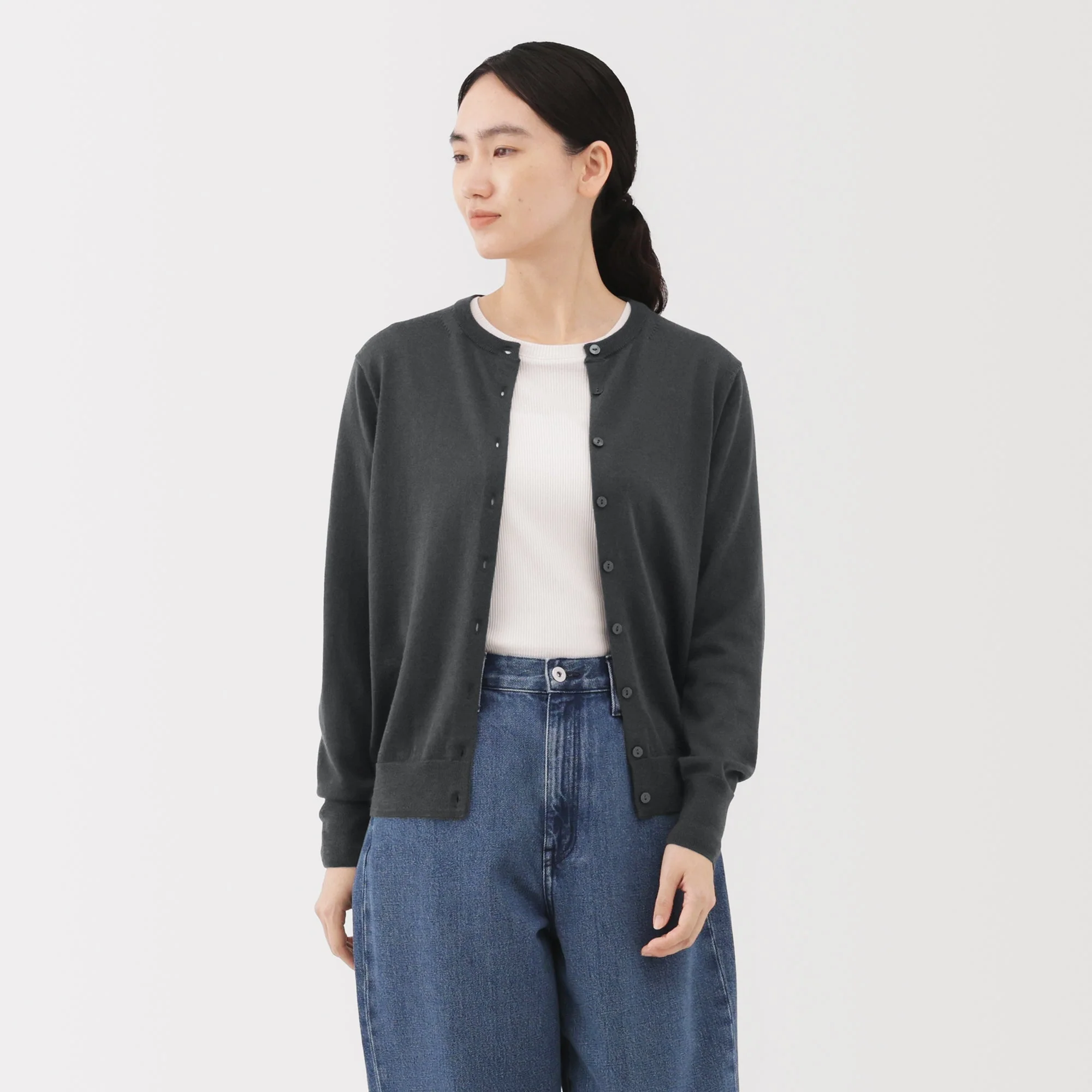 Wool Crewneck Cardigan - Image 31
