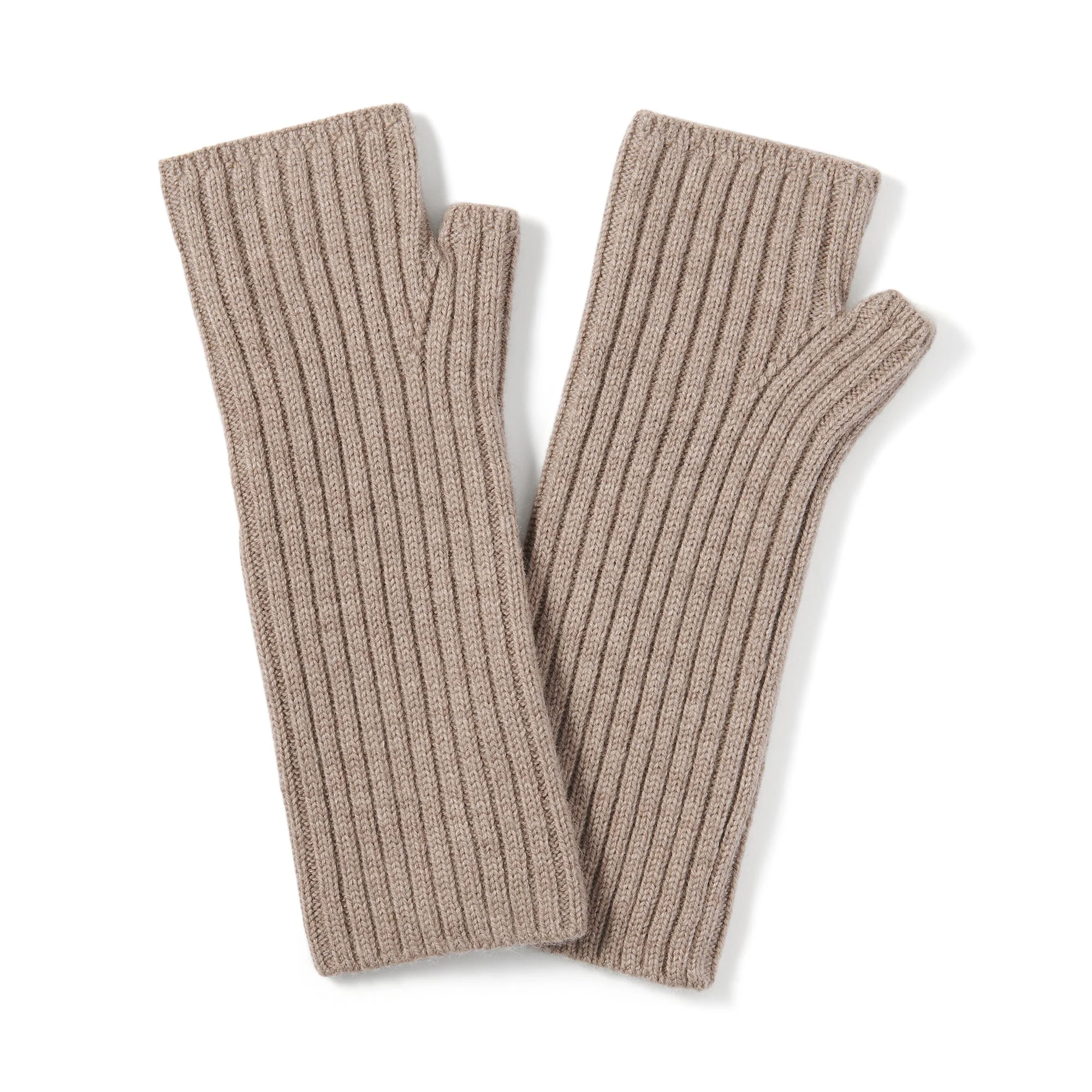 Wool Rib Knit Arm Warmers - Image 8