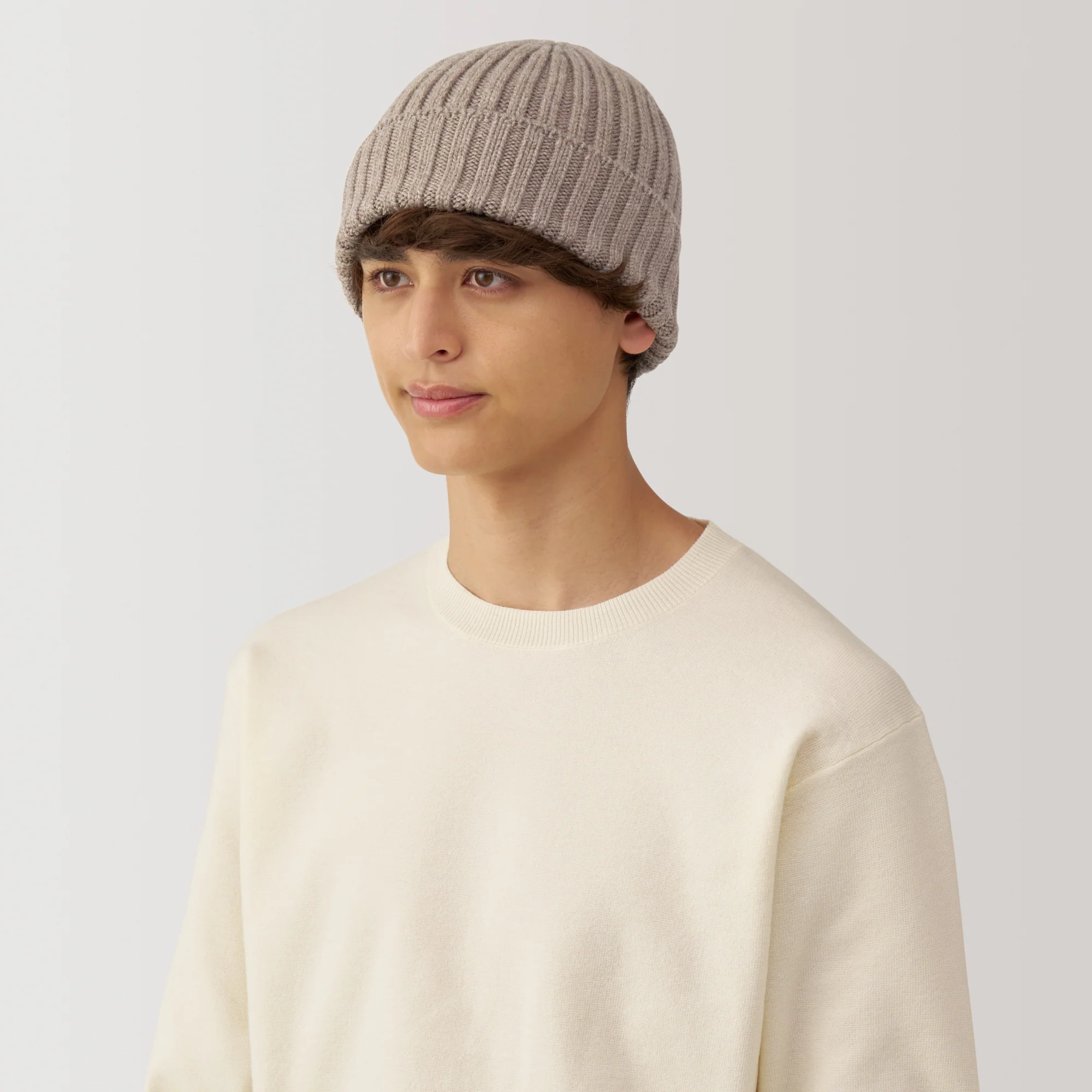 Wool Ribbed Beanie - Image 10