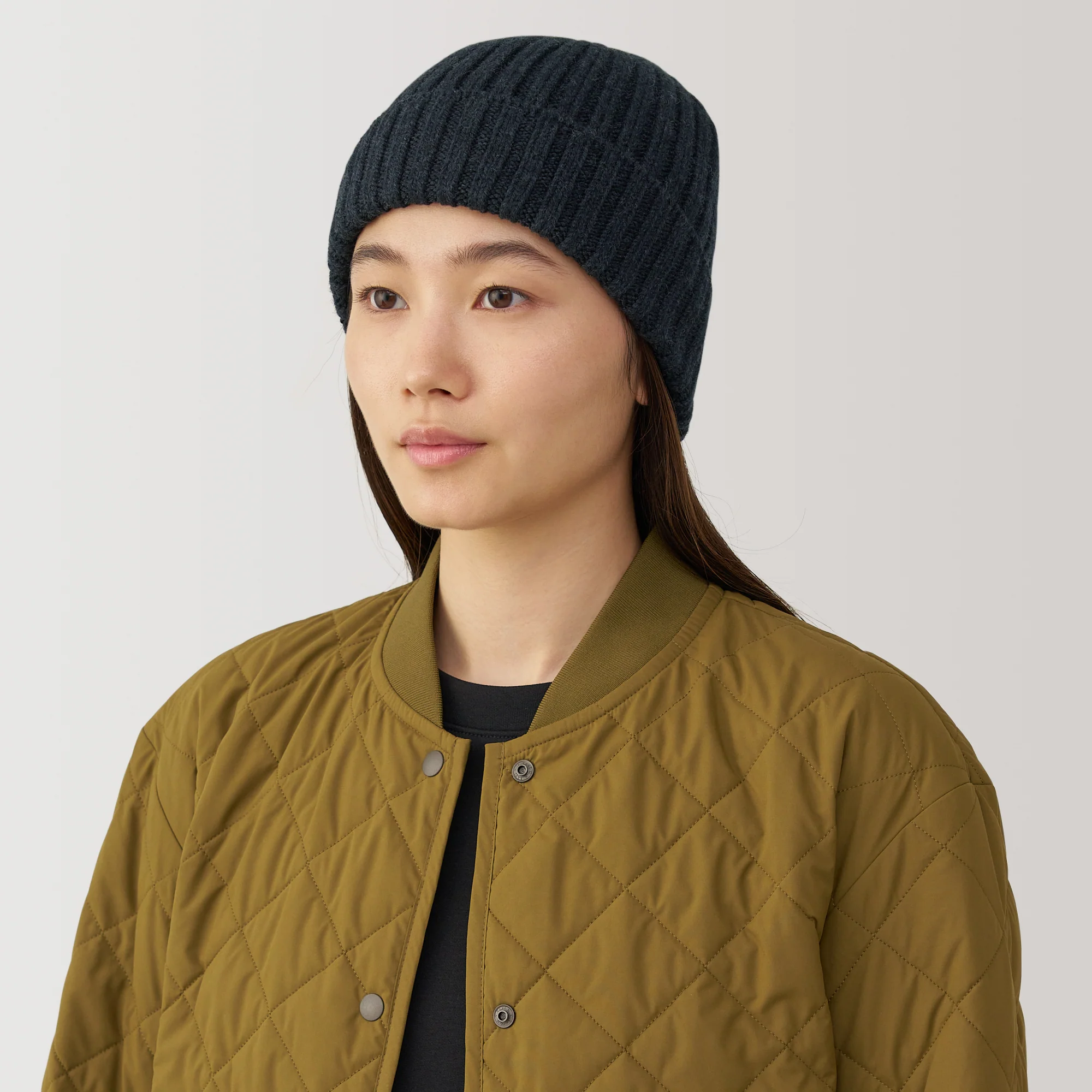 Wool Ribbed Beanie - Image 15