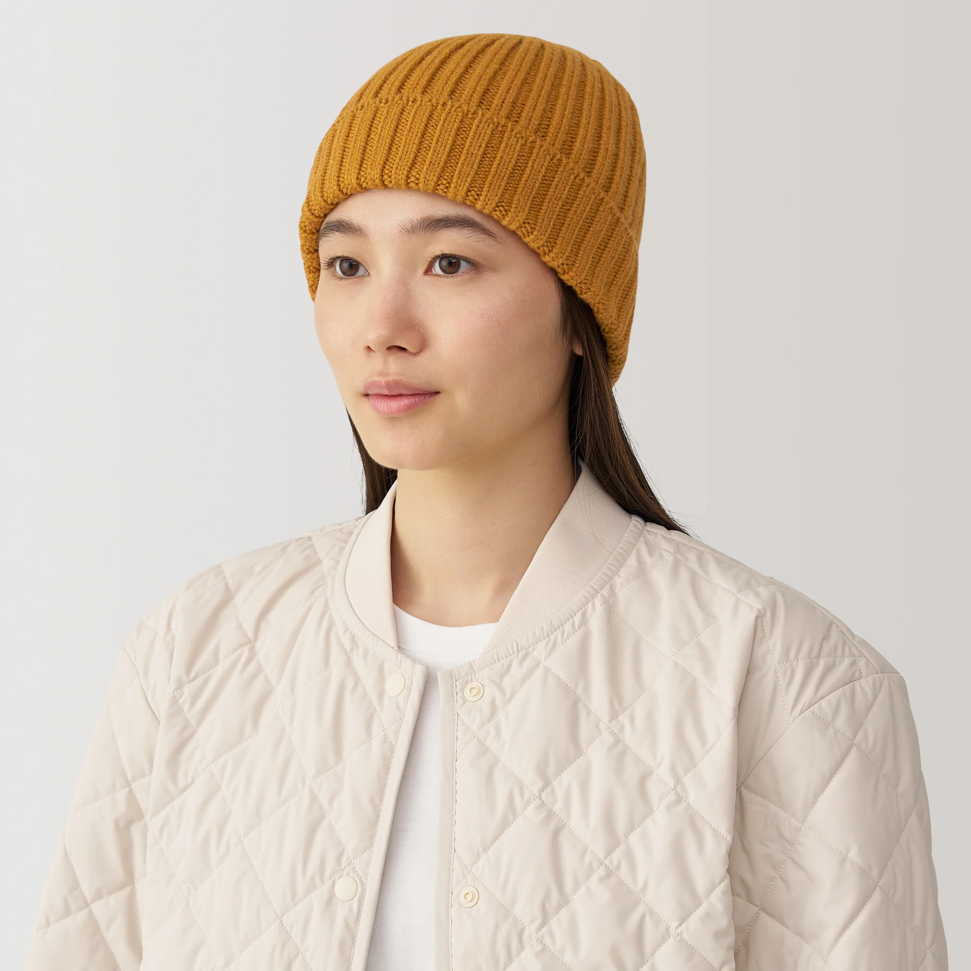Wool Ribbed Beanie - Image 3
