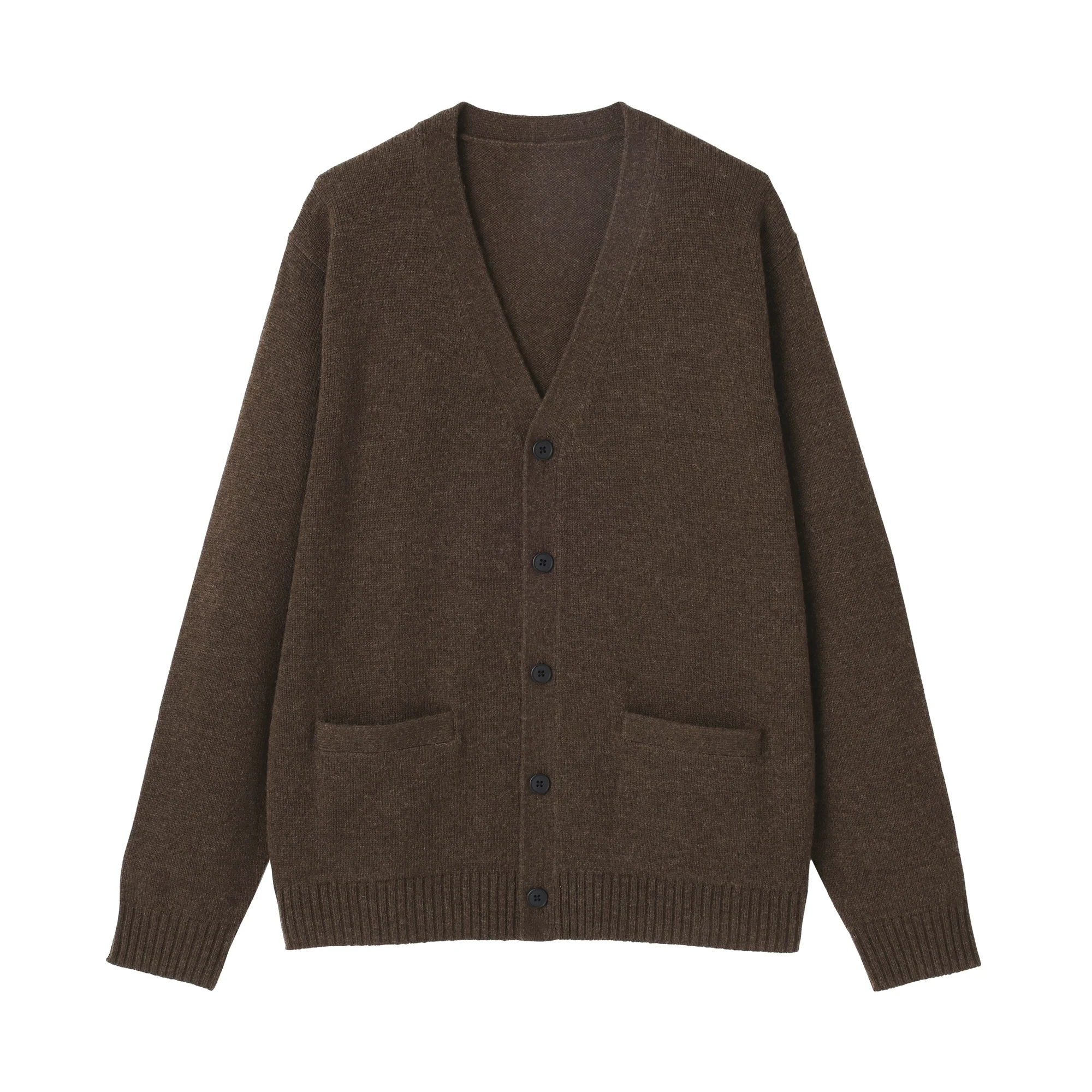 Wool V-Neck Cardigan - Image 2