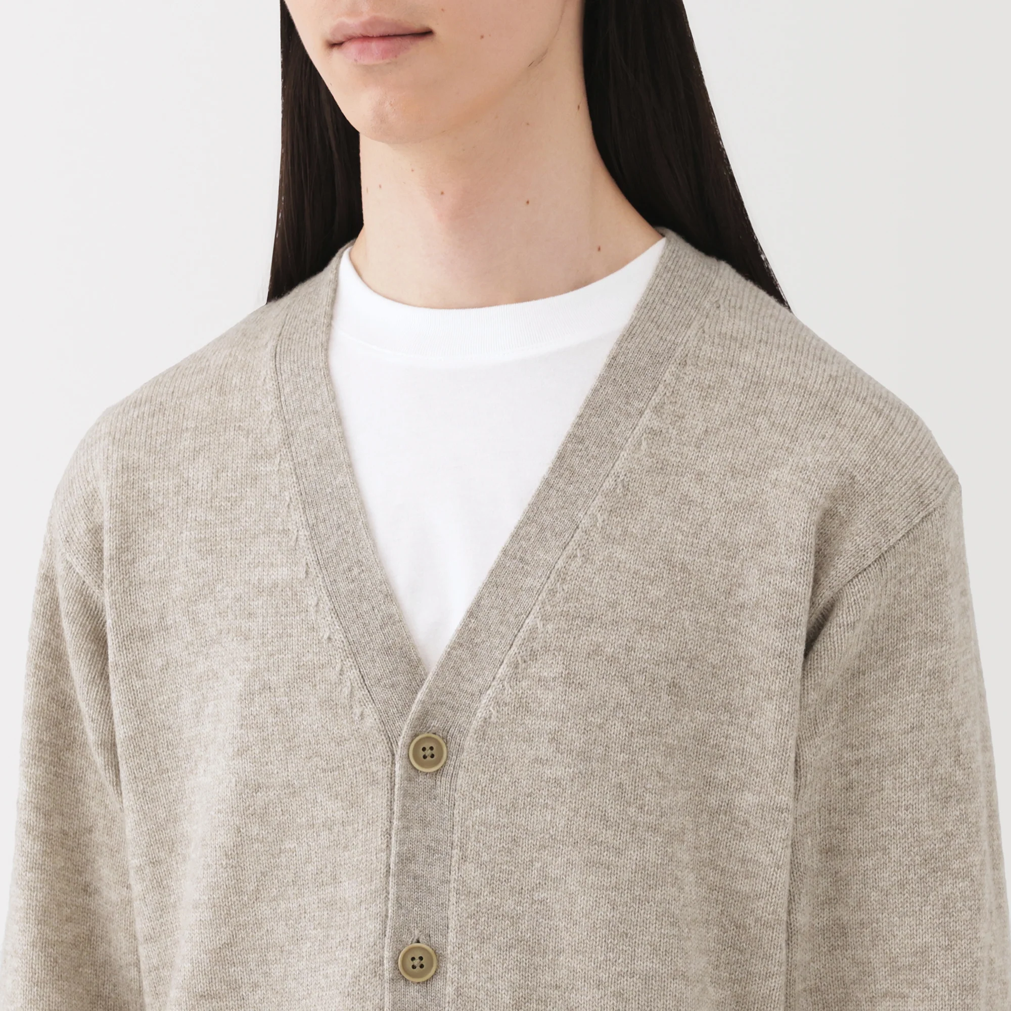 Wool V-Neck Cardigan - Image 31
