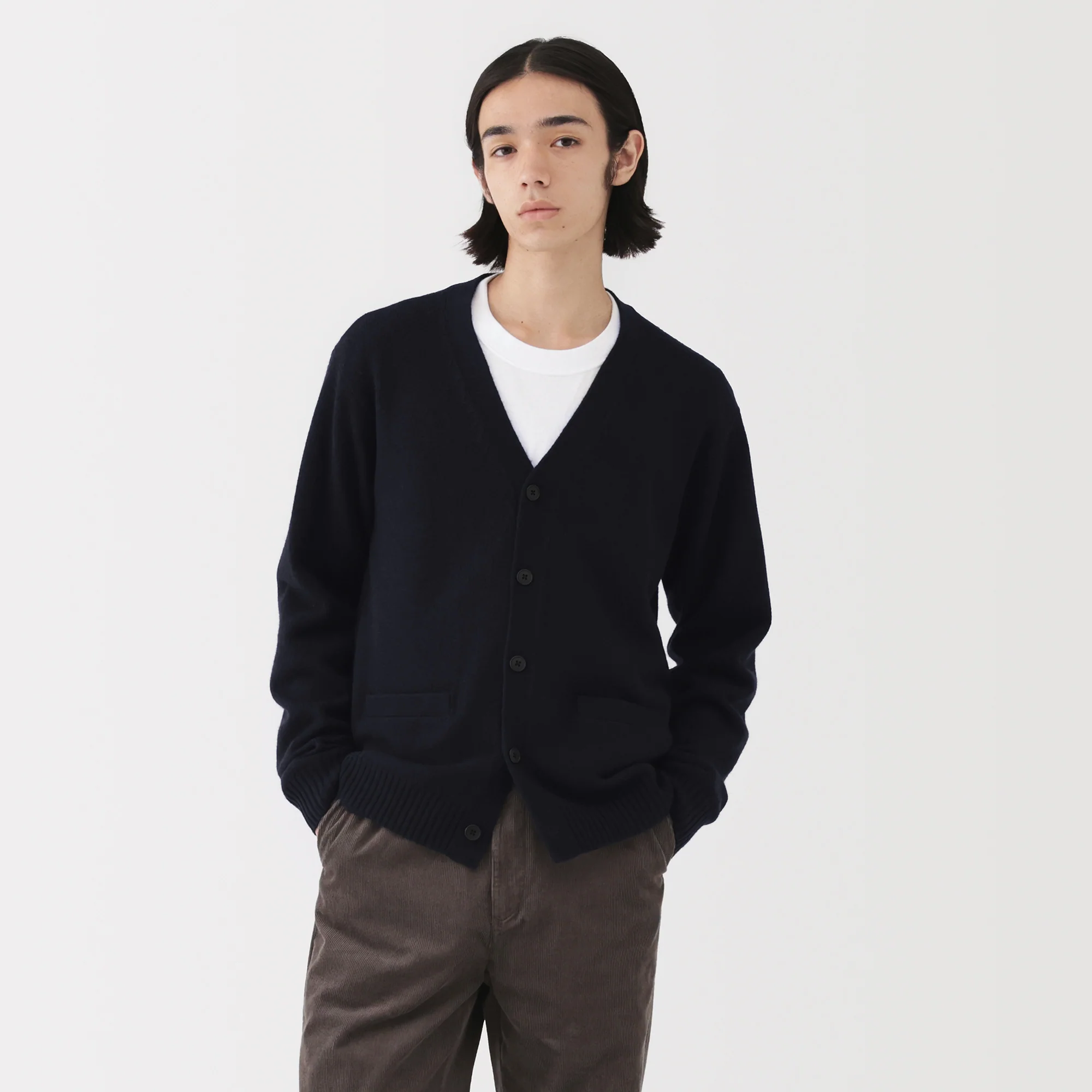 Wool V-Neck Cardigan - Image 43