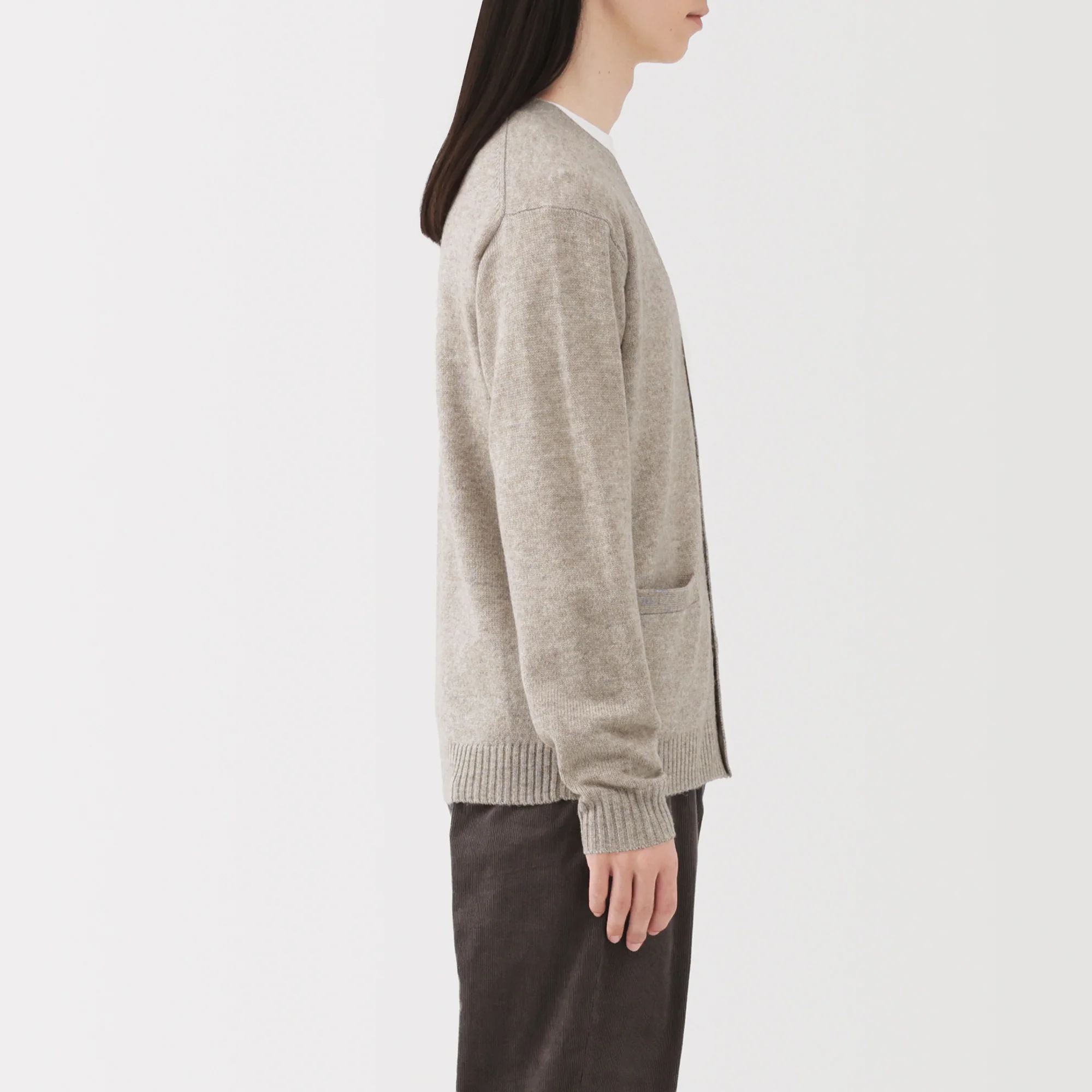 Wool V-Neck Cardigan - Image 5