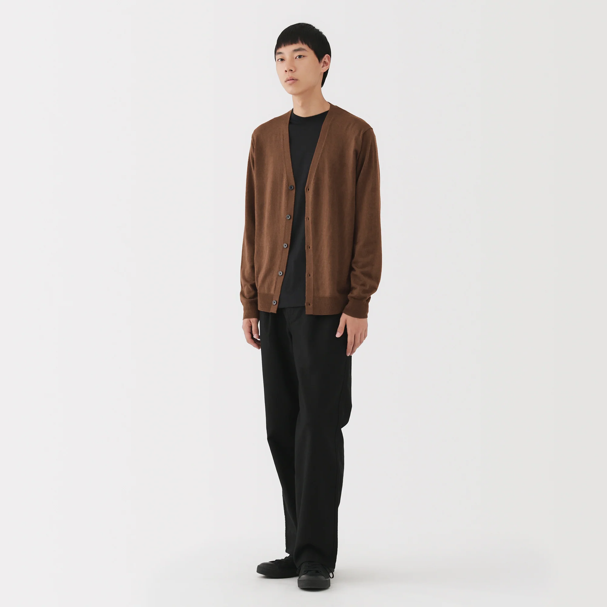 Wool V-Neck Cardigan - Image 25