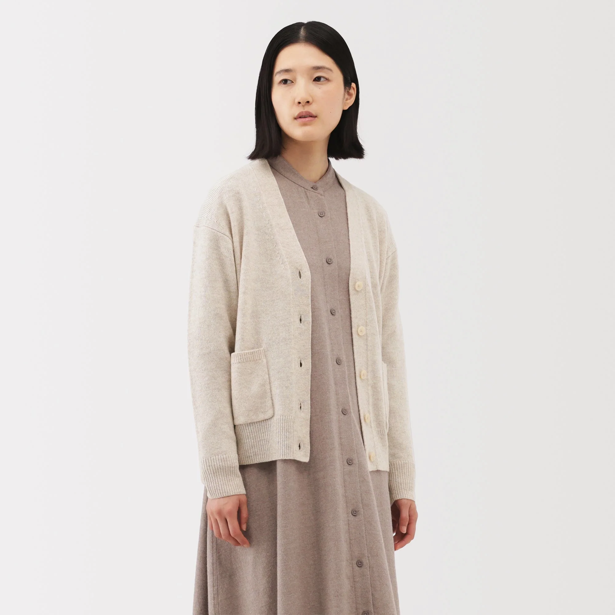 Wool V-Neck Cardigan - Image 27