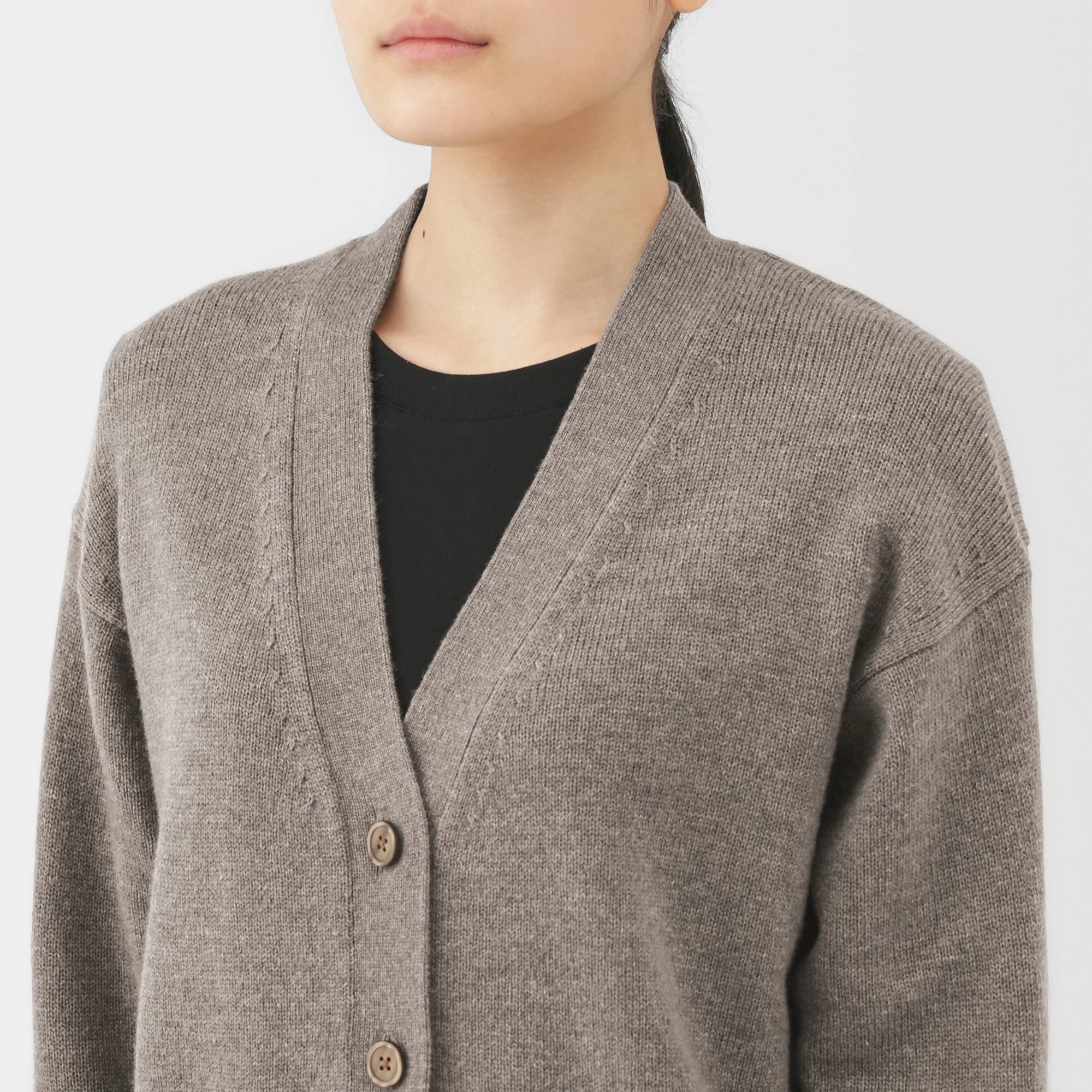 Wool V-Neck Cardigan - Image 47