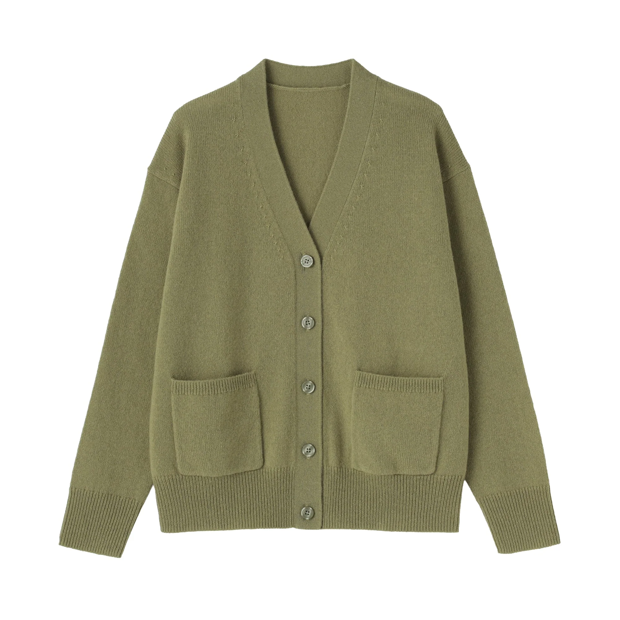 Wool V-Neck Cardigan - Image 50