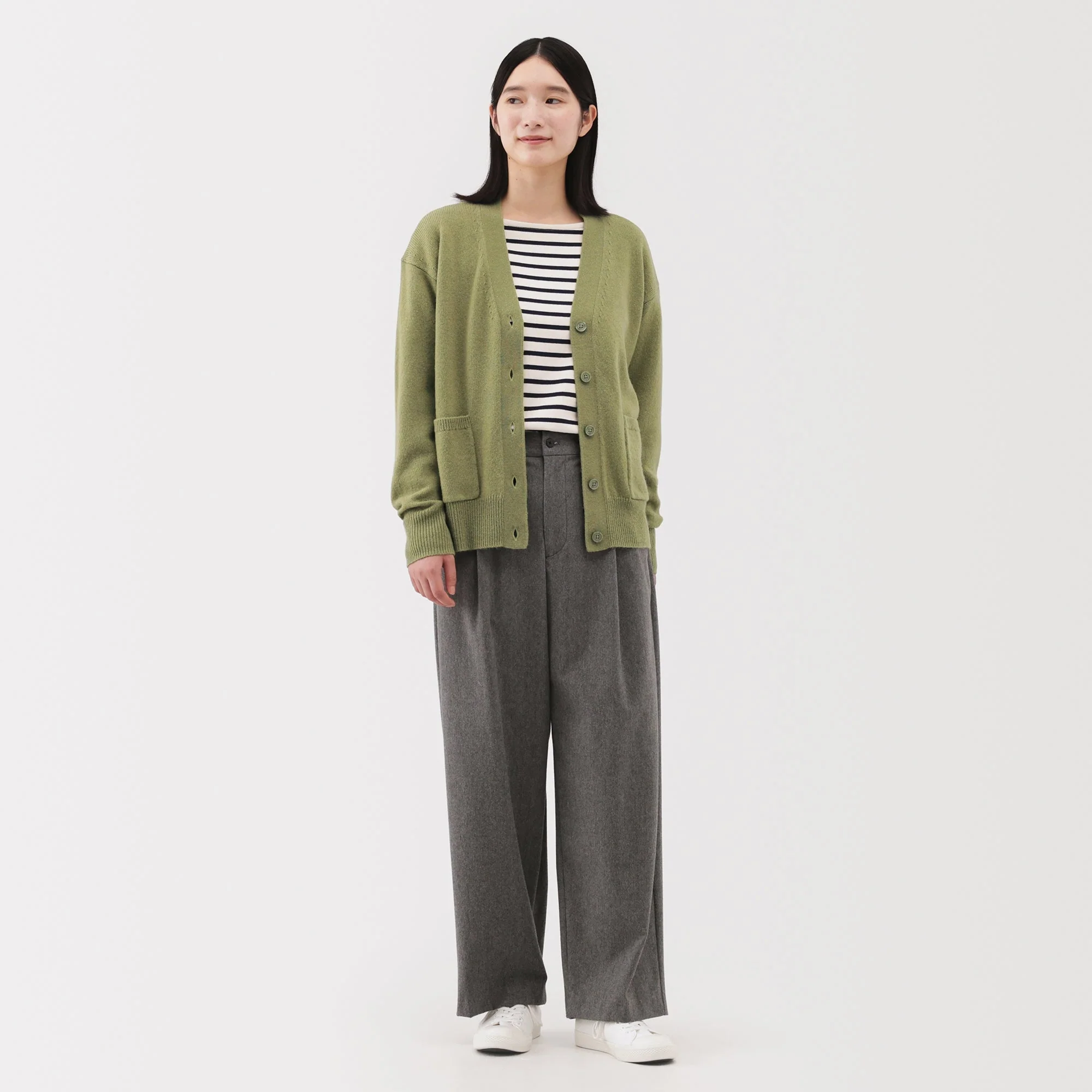 Wool V-Neck Cardigan - Image 52