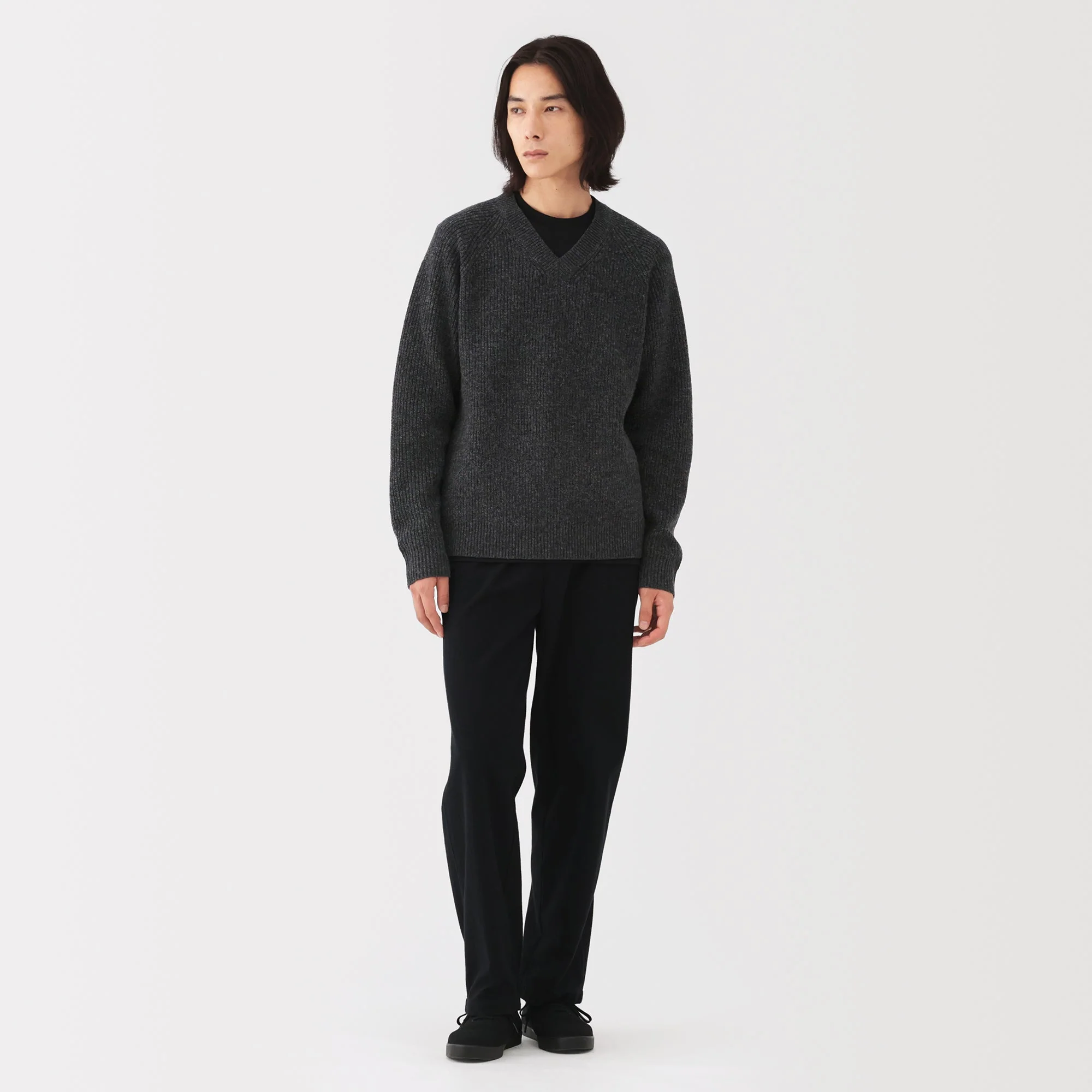 Wool V-Neck Sweater - Image 11