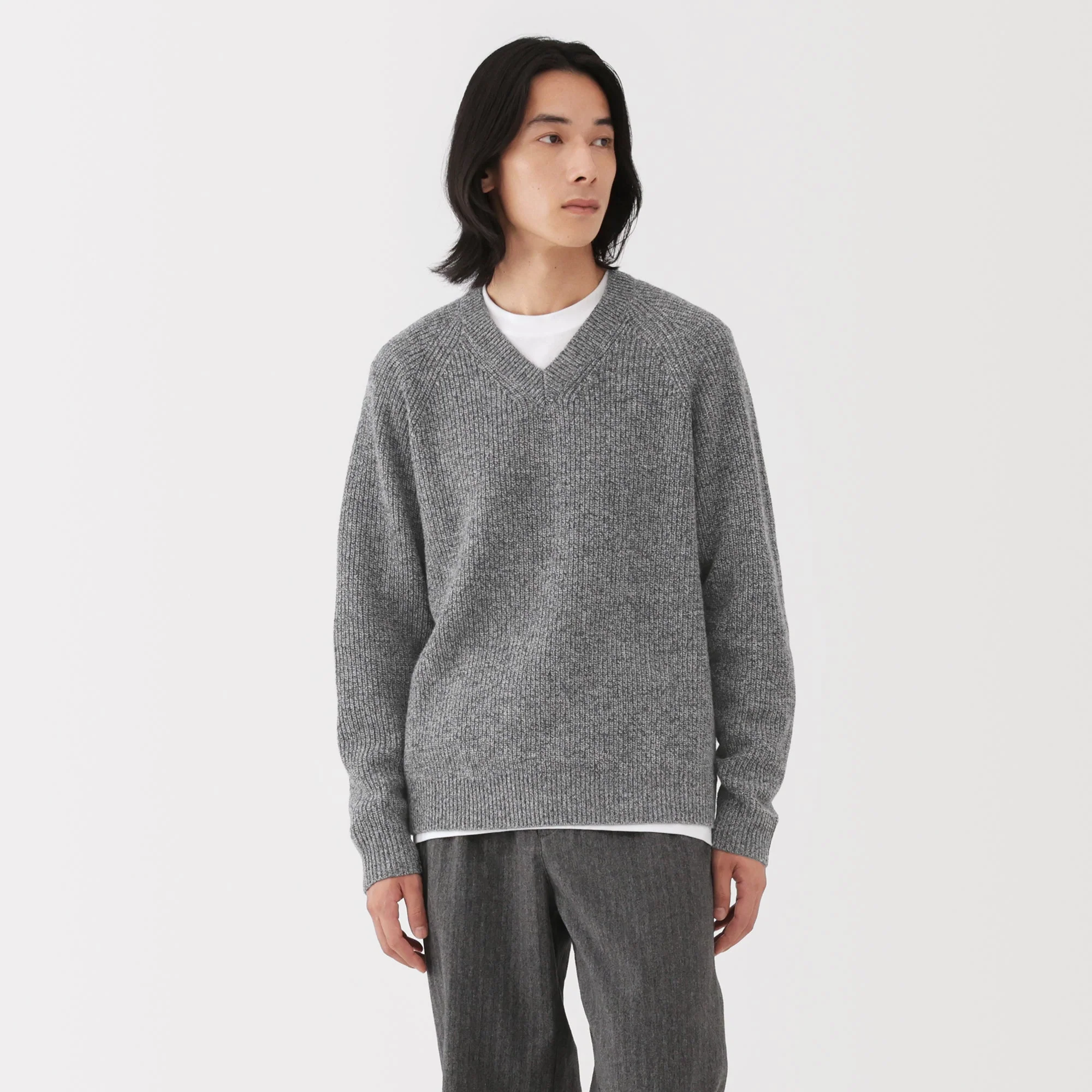 Wool V-Neck Sweater - Image 3