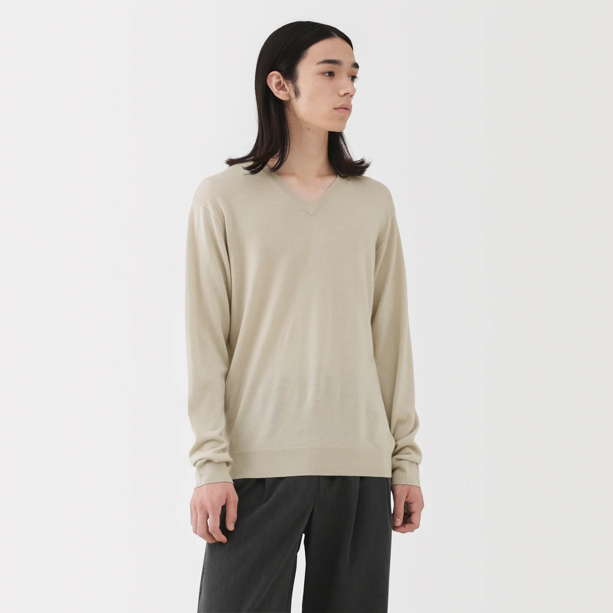 Wool V-Neck Sweater - Image 10