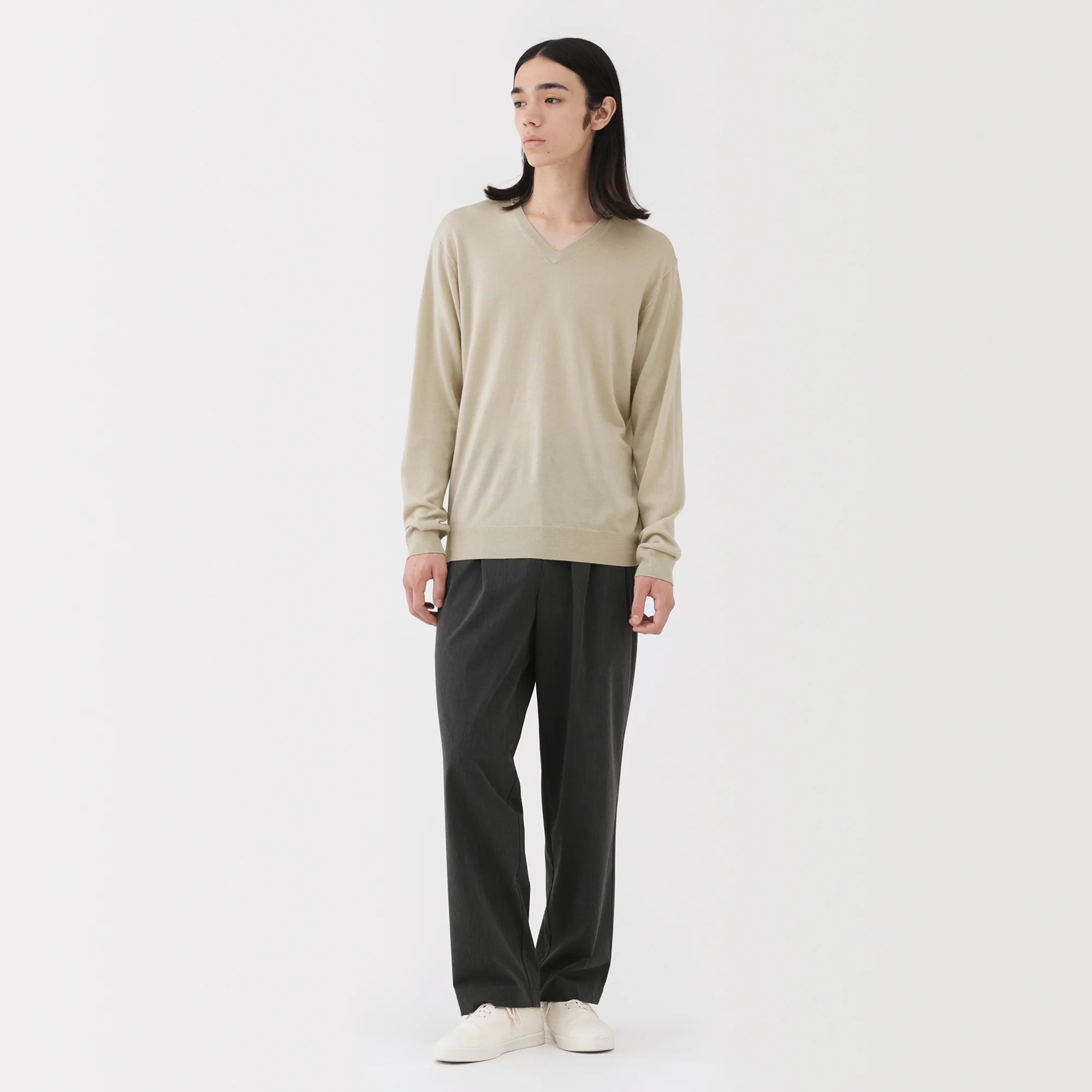 Wool V-Neck Sweater - Image 11