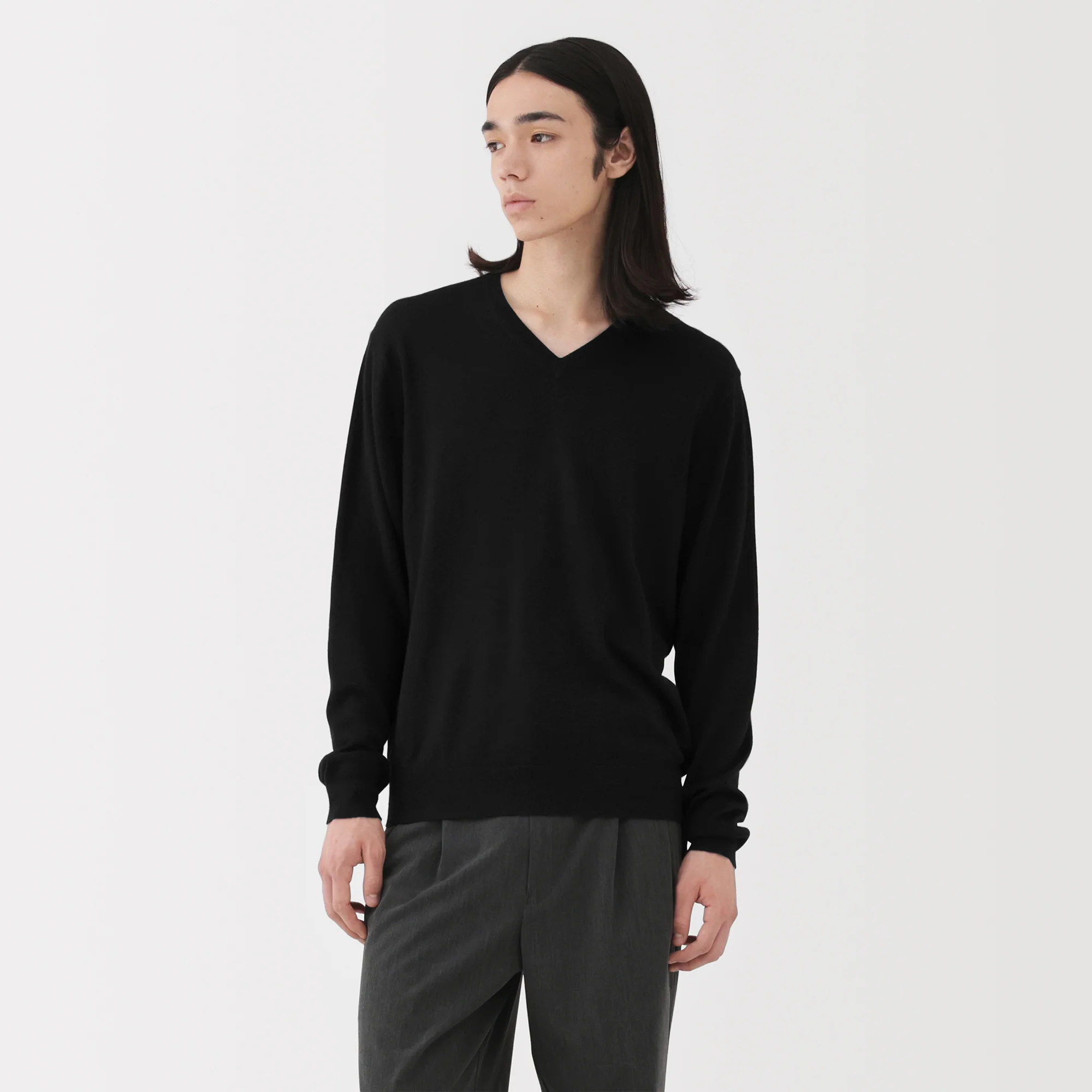 Wool V-Neck Sweater - Image 17