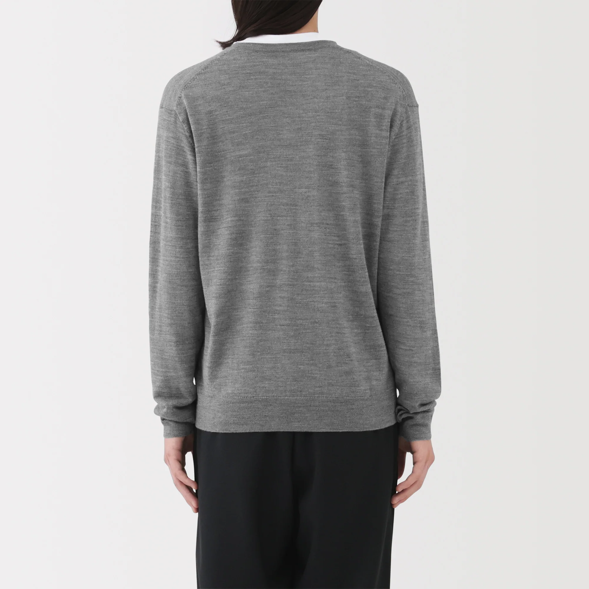 Wool V-Neck Sweater - Image 20