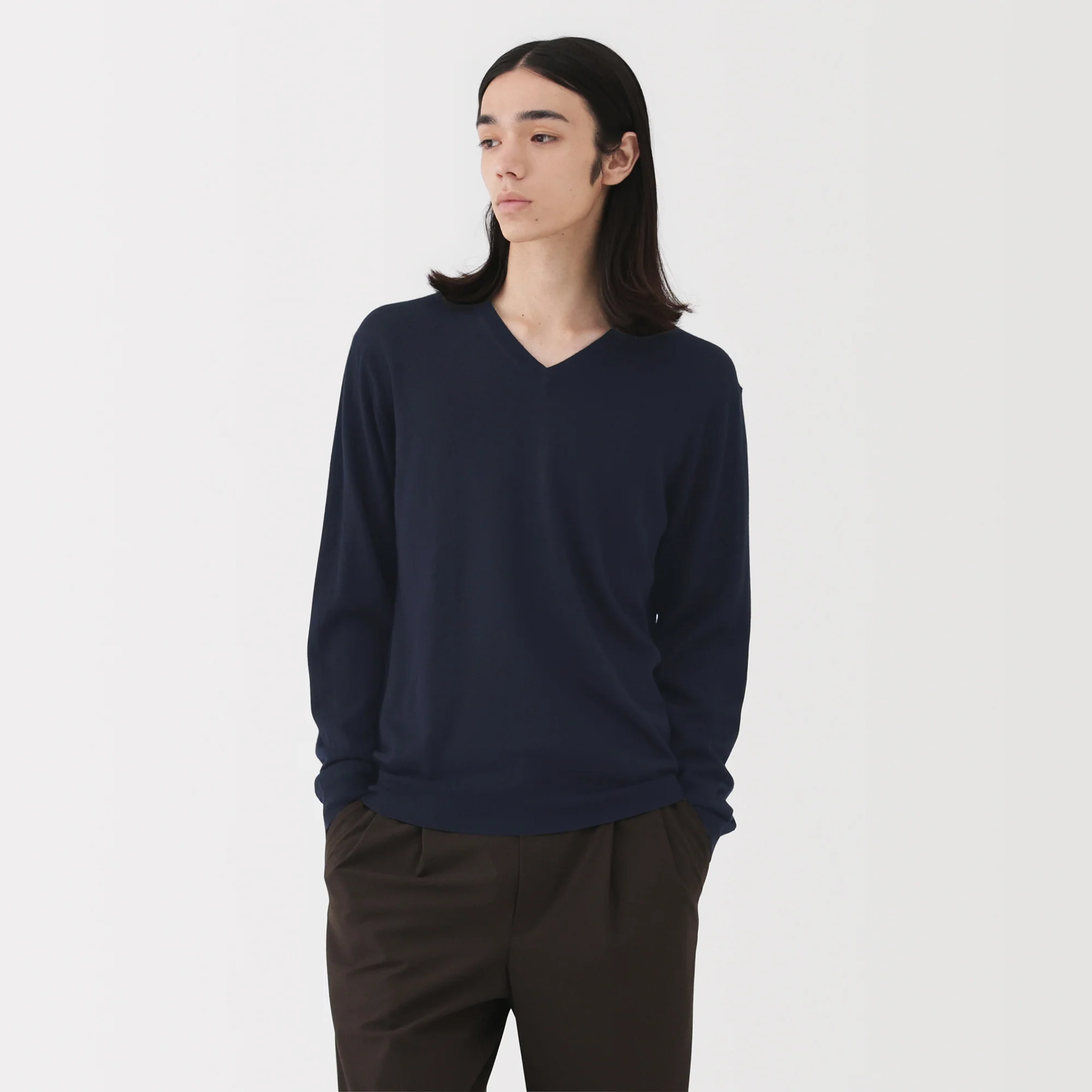 Wool V-Neck Sweater - Image 3