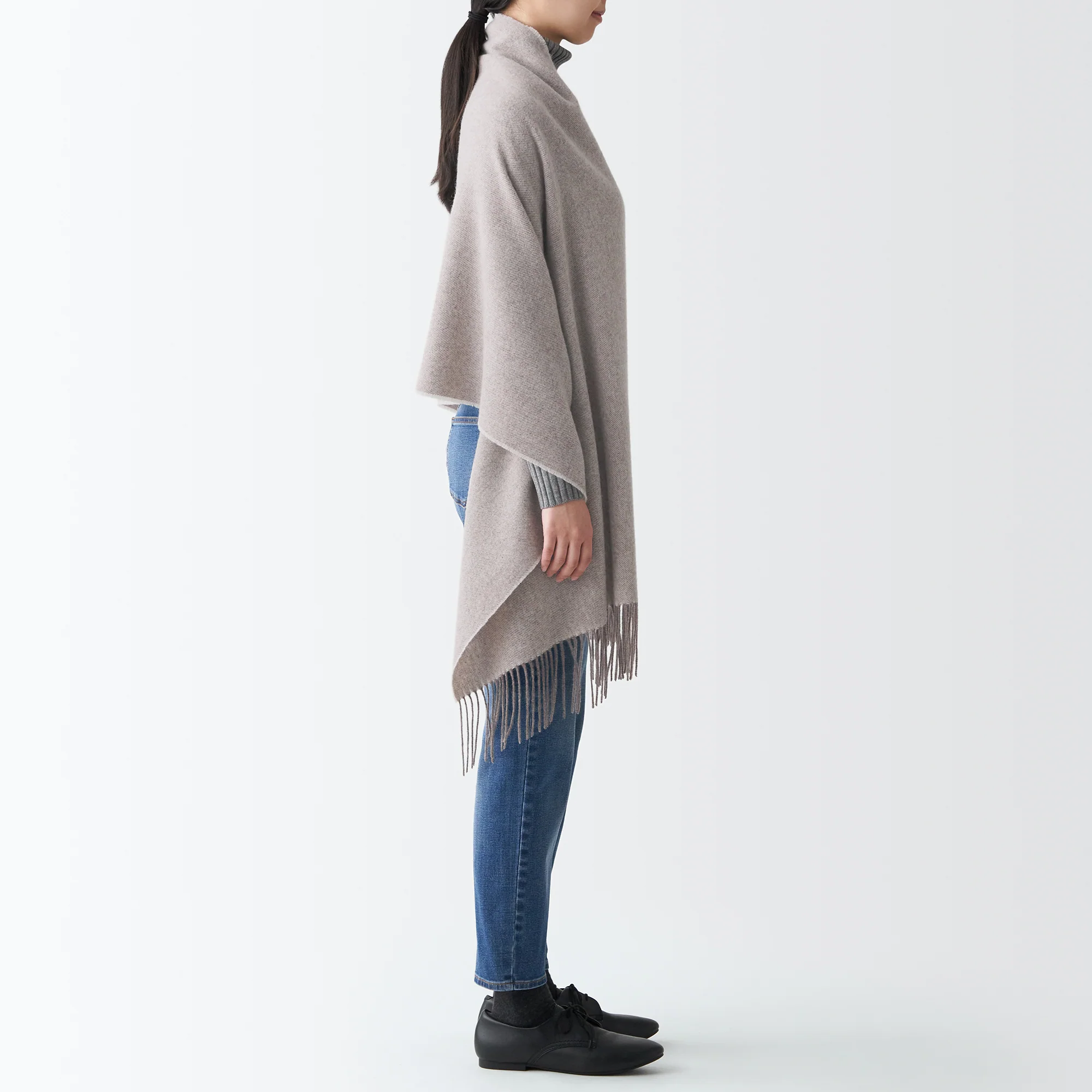 Wool Woven 2 Way Large Stole 60x200cm - Image 13