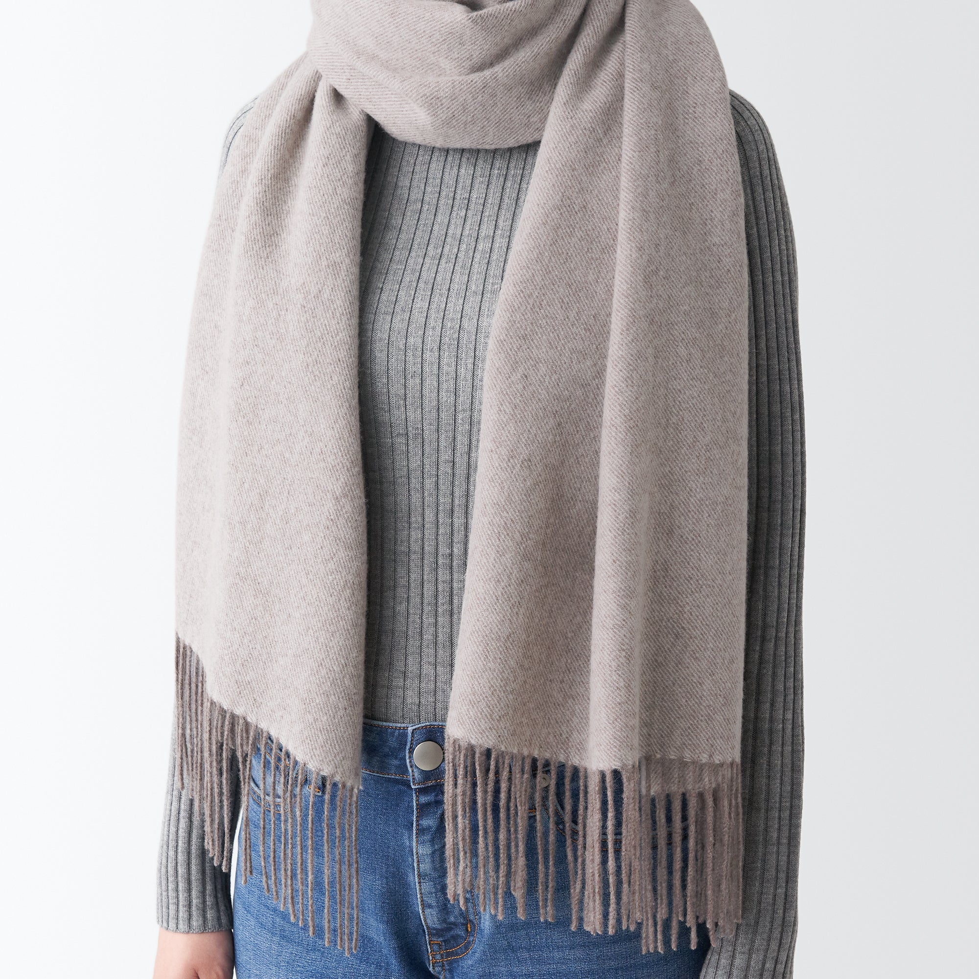 Wool Woven 2 Way Large Stole 60x200cm - Image 15
