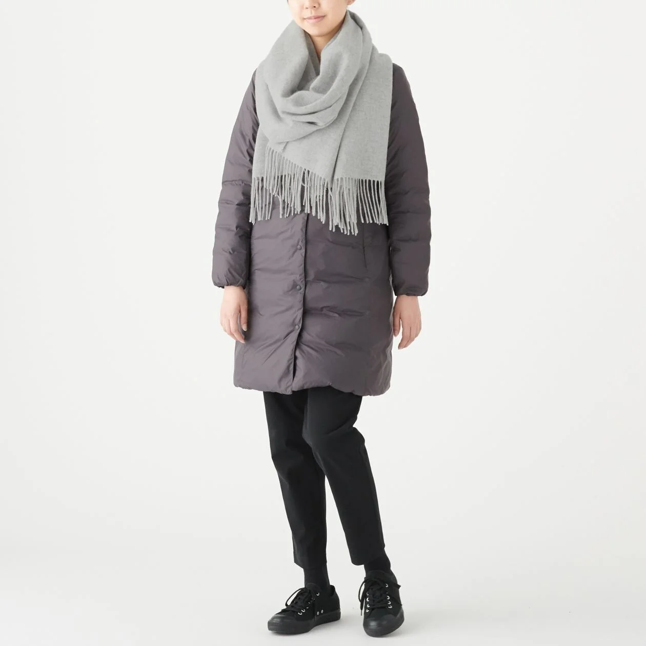 Wool Woven 2 Way Large Stole 60x200cm - Image 4