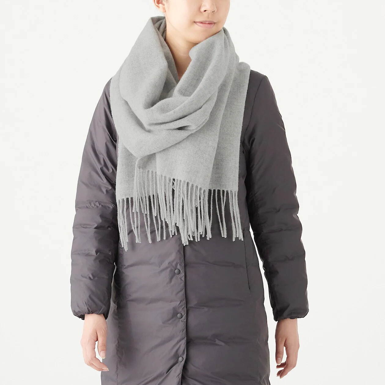 Wool Woven 2 Way Large Stole 60x200cm - Image 5