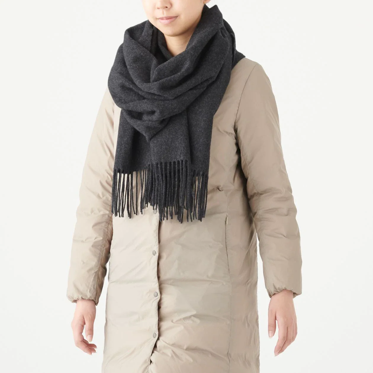 Wool Woven Large Stole 60x200cm - Image 14