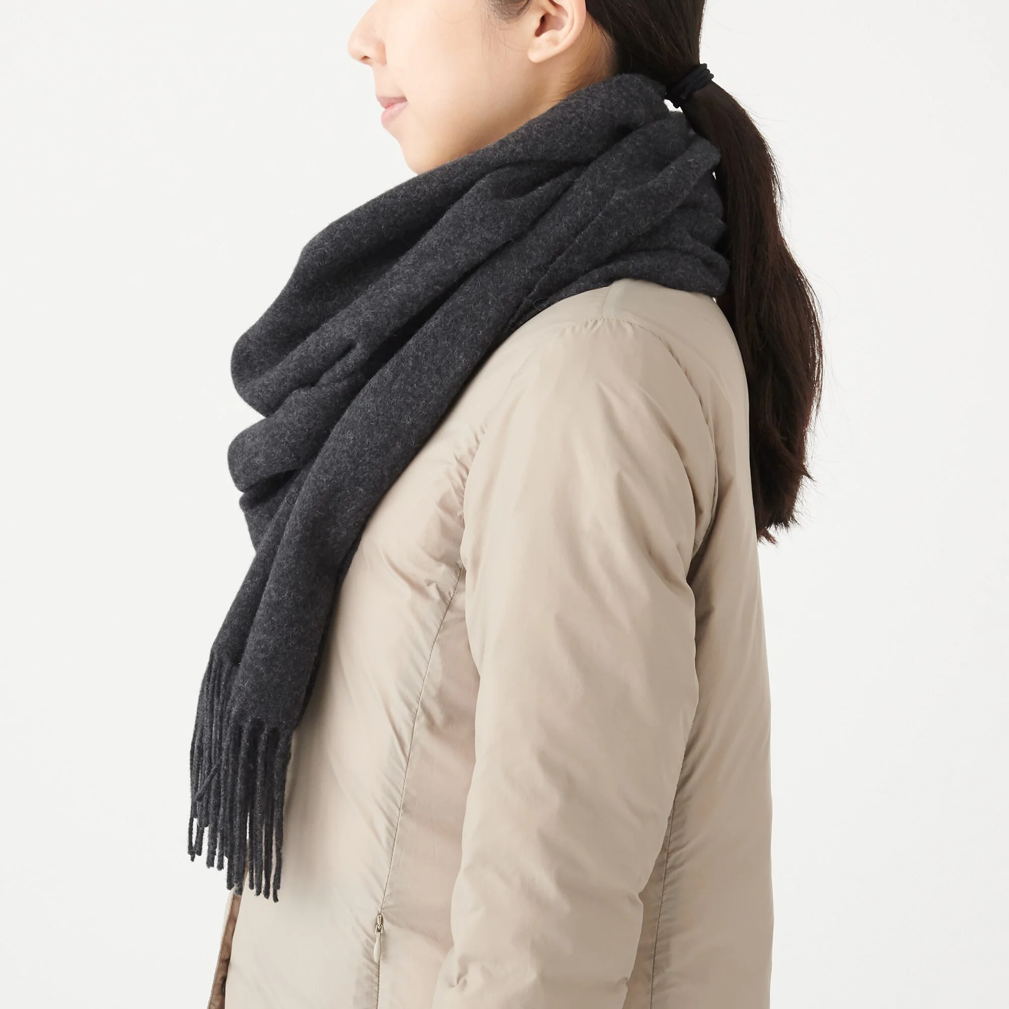 Wool Woven Large Stole 60x200cm - Image 15