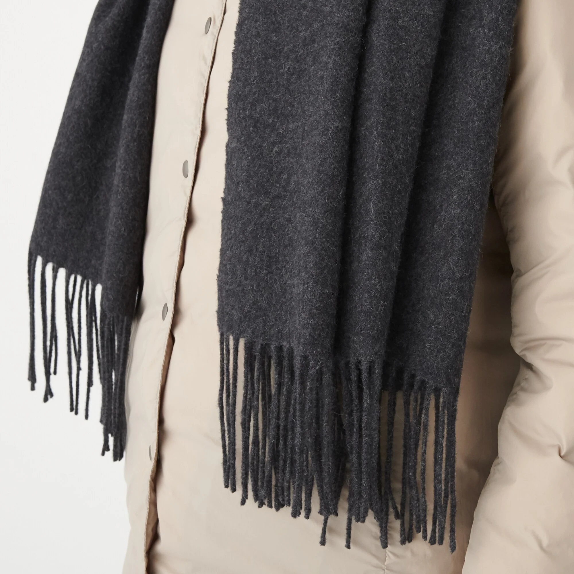 Wool Woven Large Stole 60x200cm - Image 18