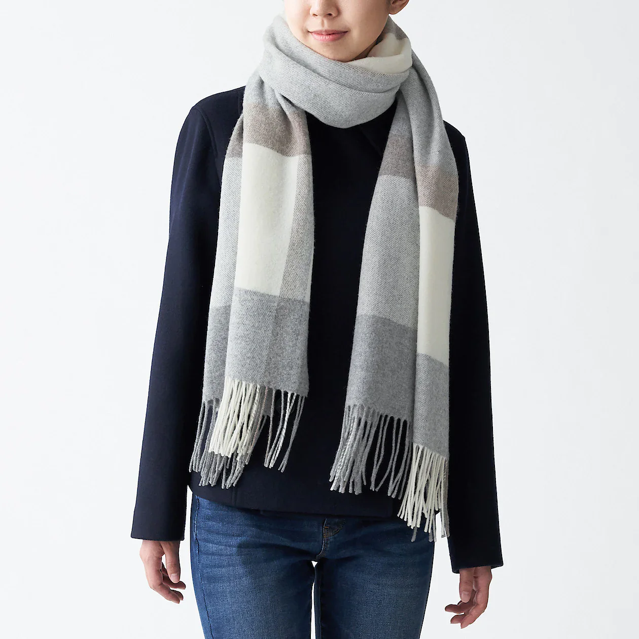 Wool Woven Large Stole 60x200cm - Image 25