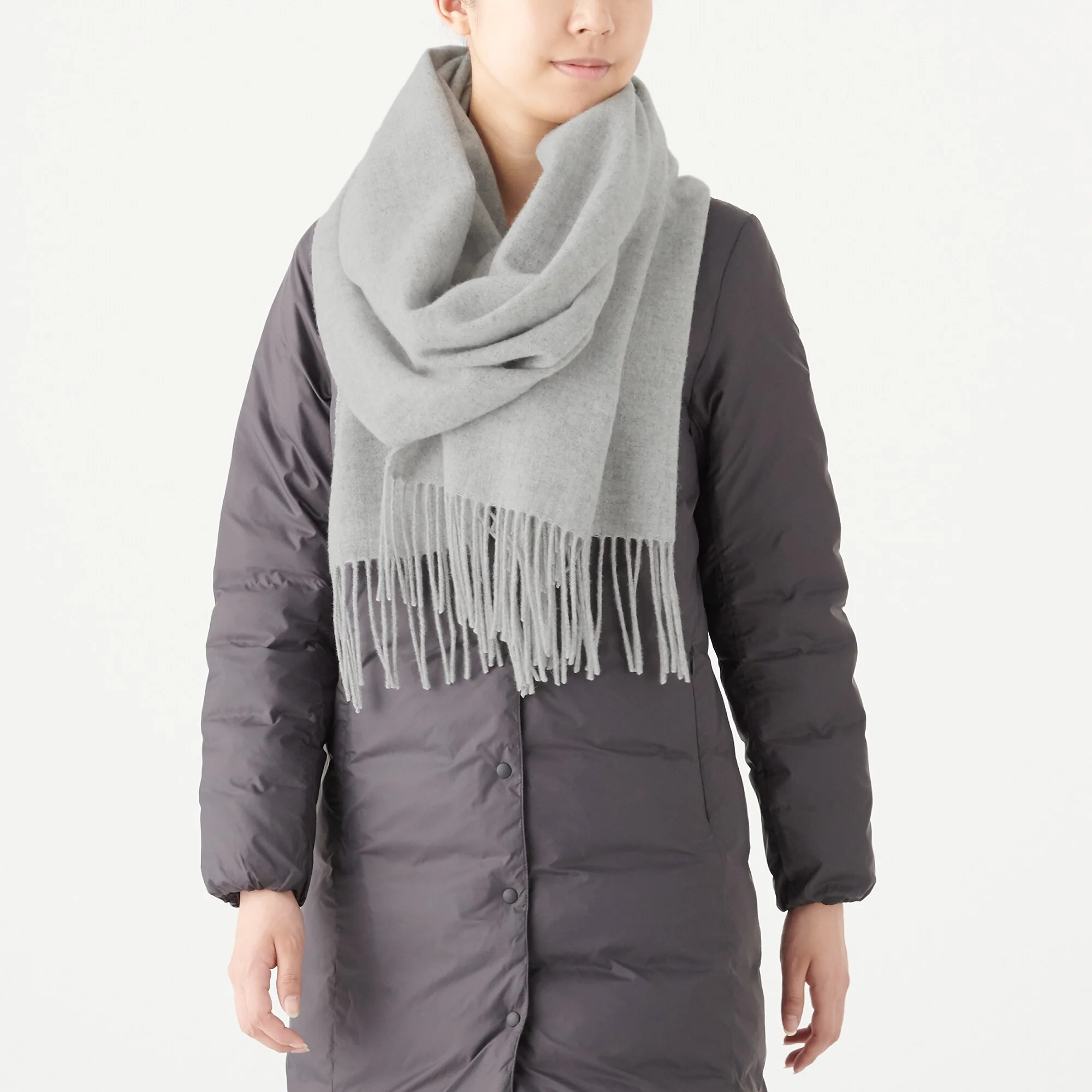 Wool Woven Large Stole 60x200cm - Image 29