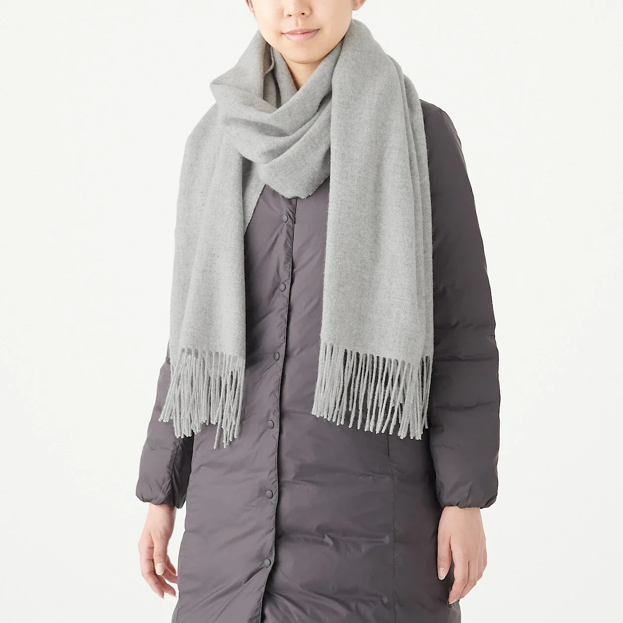 Wool Woven Large Stole 60x200cm - Image 3