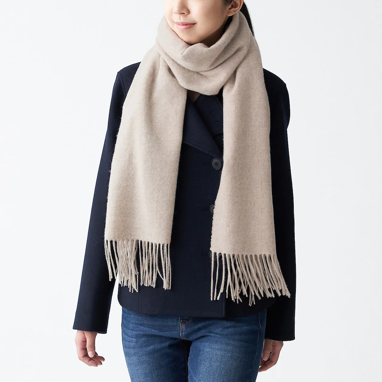 Wool Woven Large Stole 60x200cm - Image 6