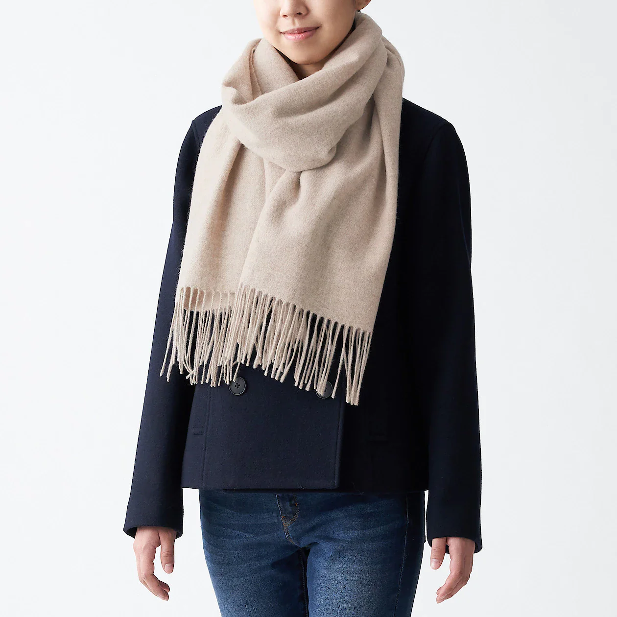 Wool Woven Large Stole 60x200cm - Image 8