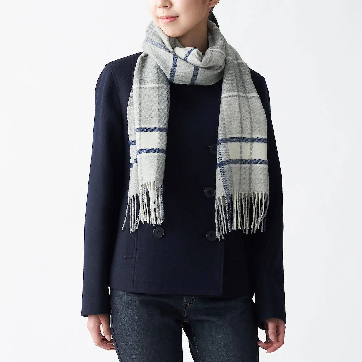 Wool Woven Scarf - Pattern 30x180cm - Image 17