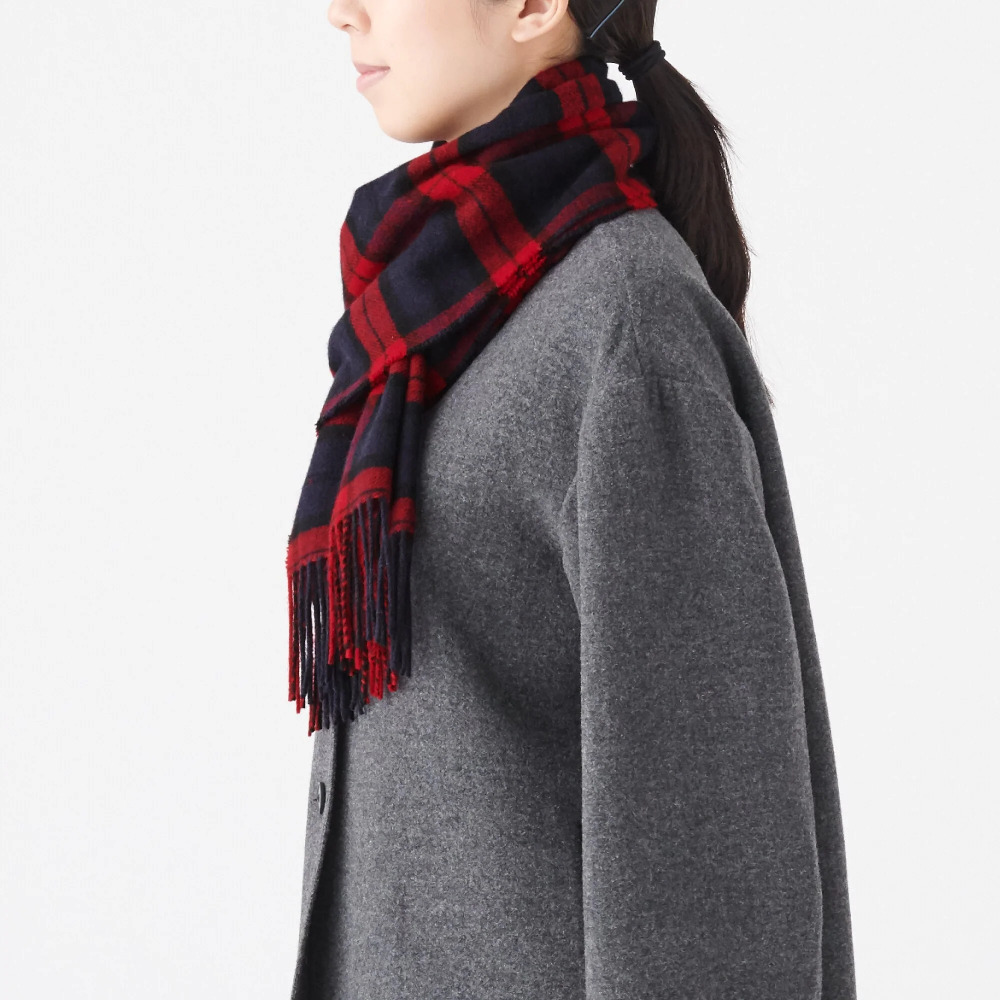 Wool Woven Scarf - Pattern 30x180cm - Image 8