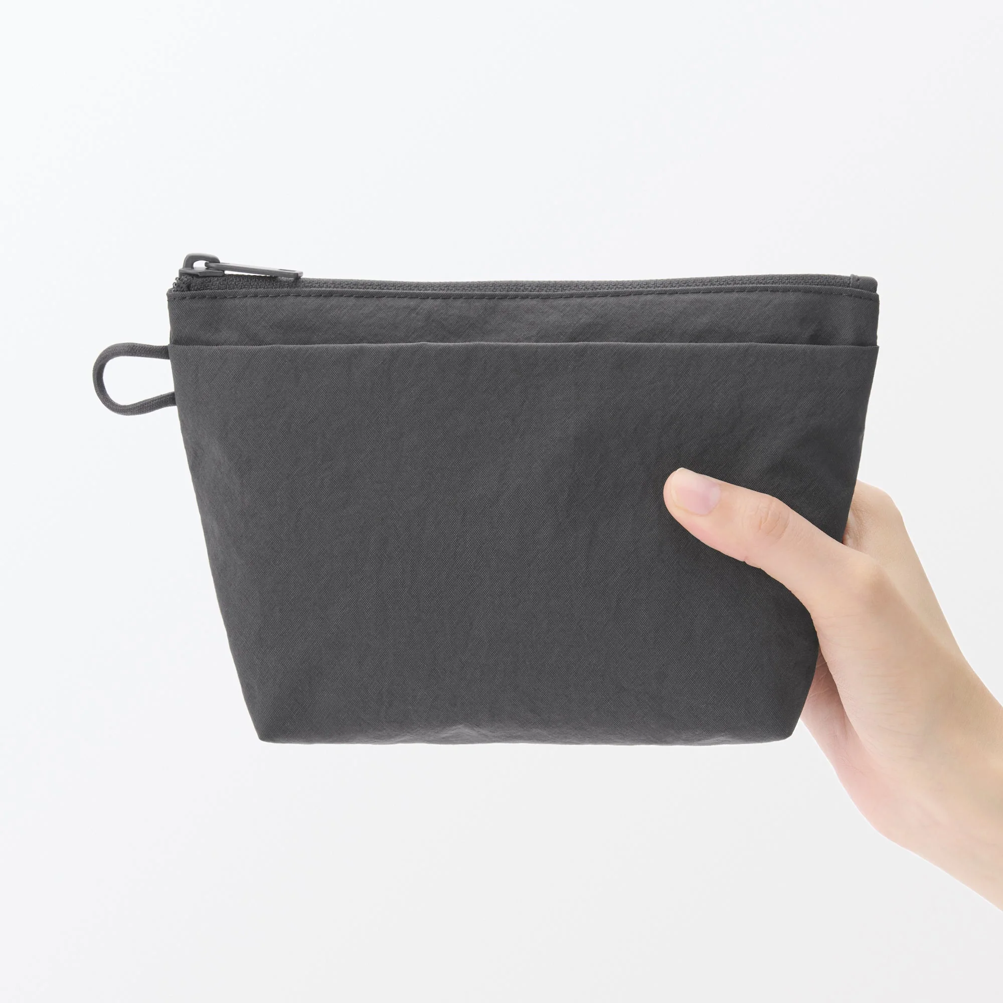 Wrinkled Nylon Gusset Pouch - Medium - Image 6