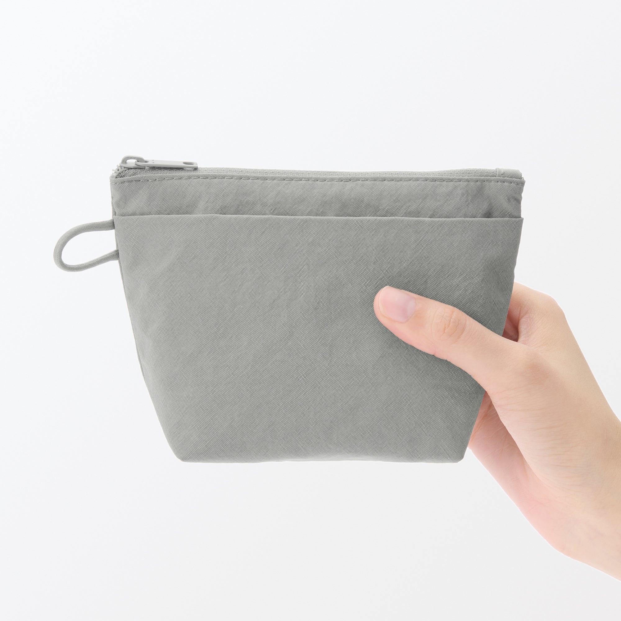 Wrinkled Nylon Gusset Pouch - Small - Image 6