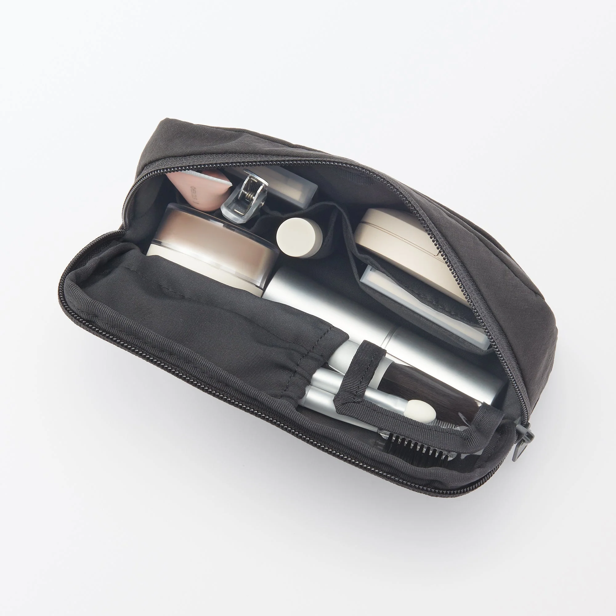 Wrinkled Nylon Wide-Opening Pouch - Large - Image 16