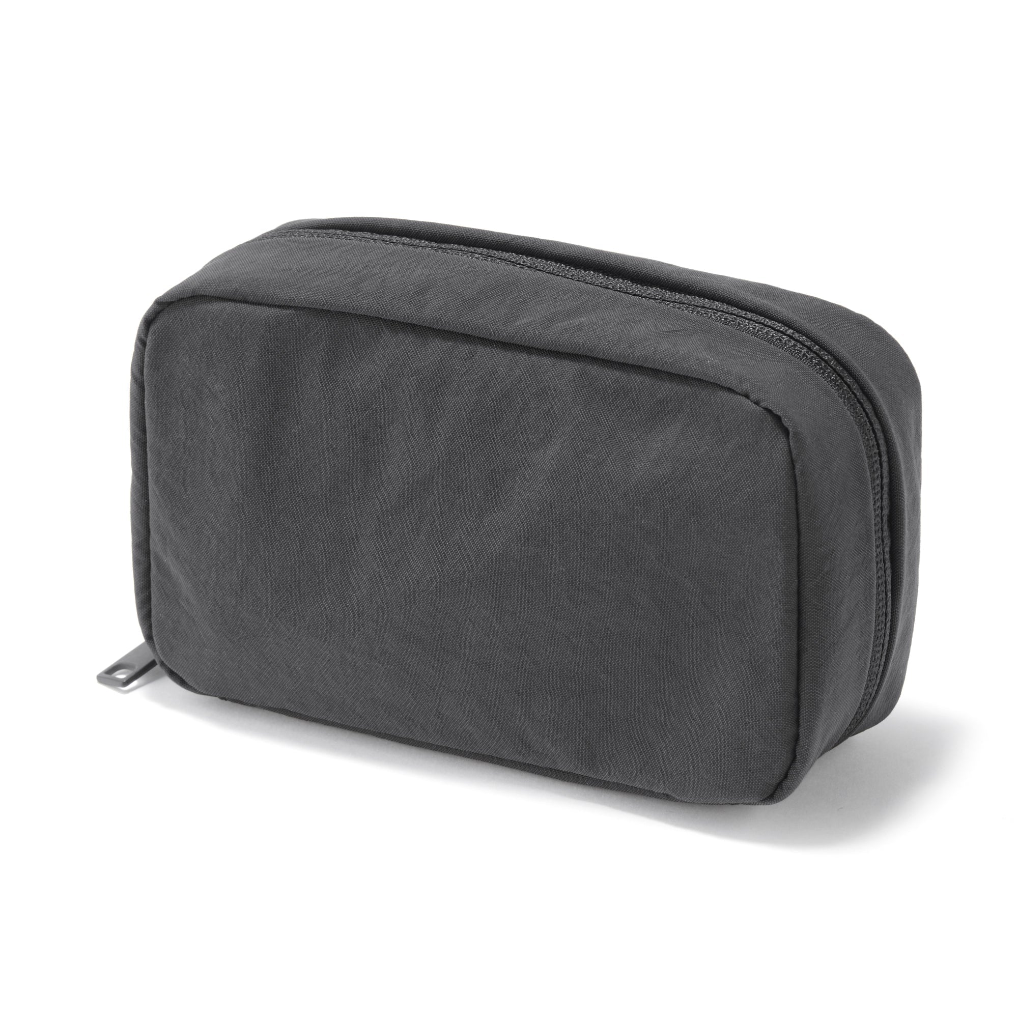 Wrinkled Nylon Wide-Opening Pouch - Medium