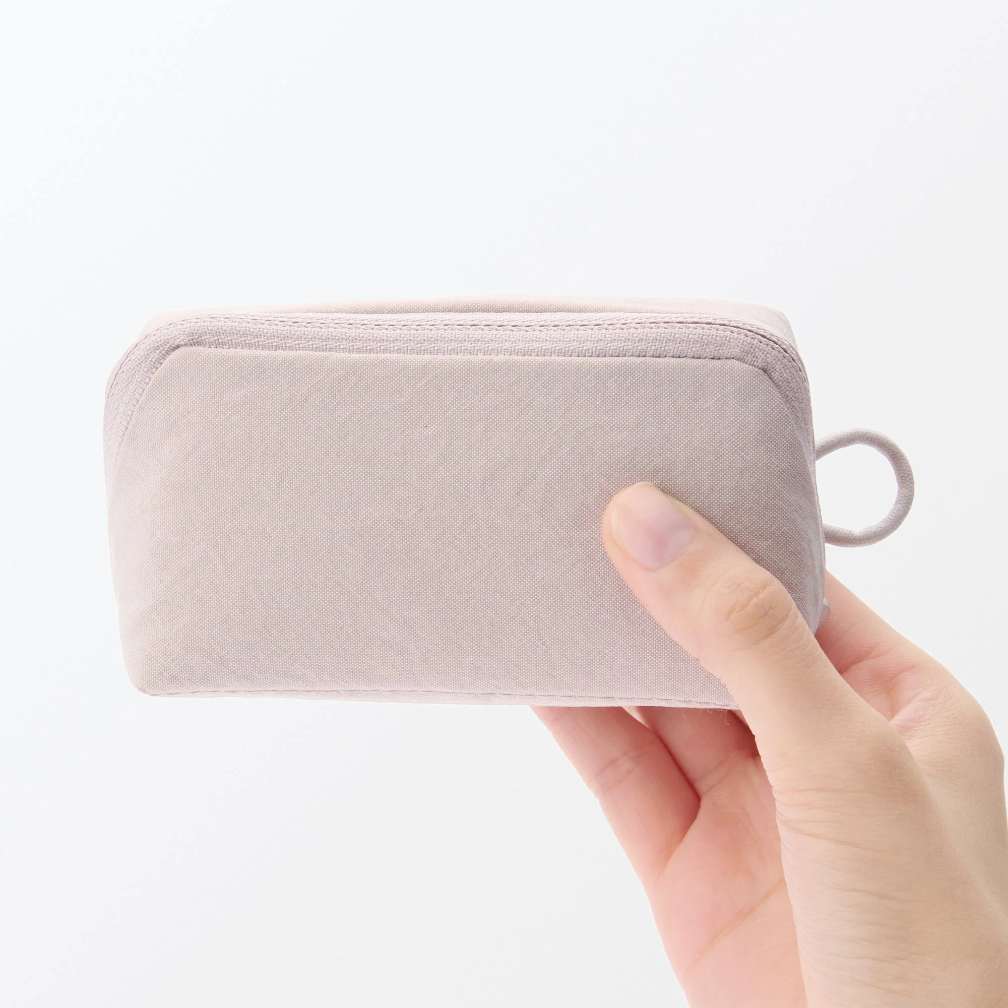 Wrinkled Nylon Wide-Opening Pouch - Small - Image 13