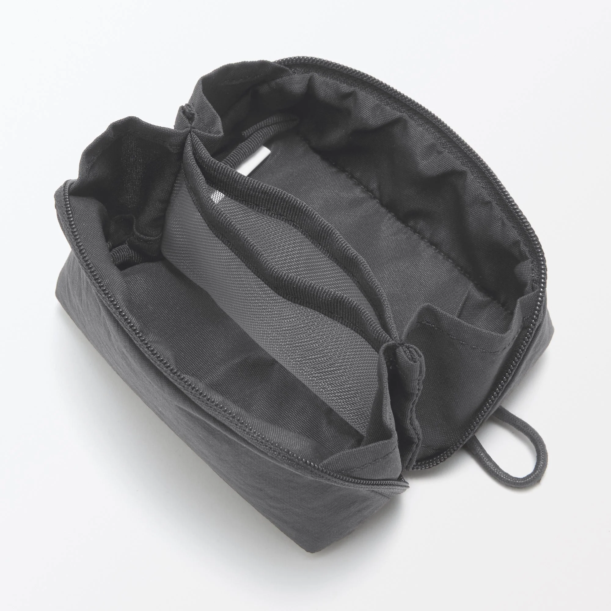 Wrinkled Nylon Wide-Opening Pouch - Small - Image 19